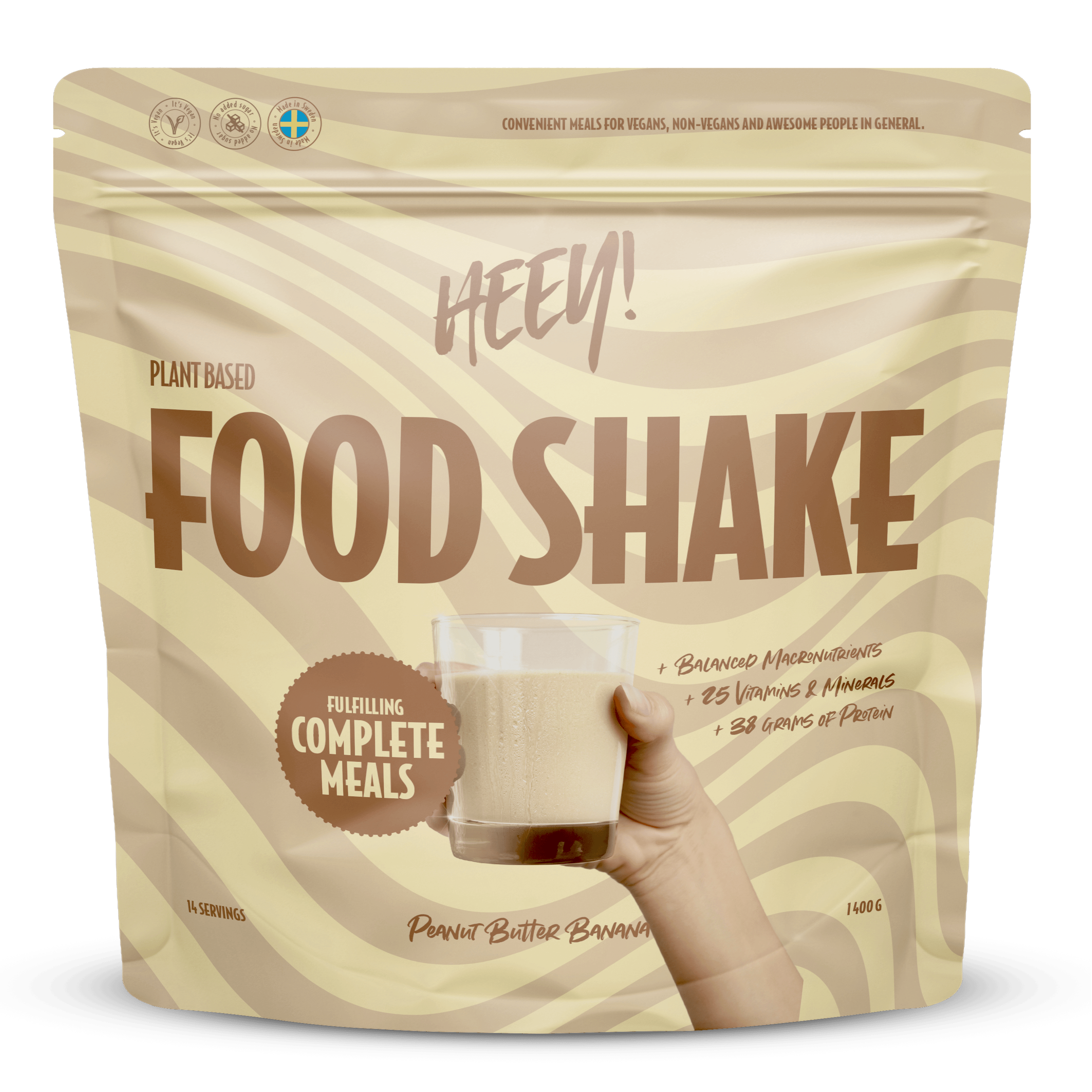 Heey! Vegan Food Shake Peanut Butter Banana 1400 g