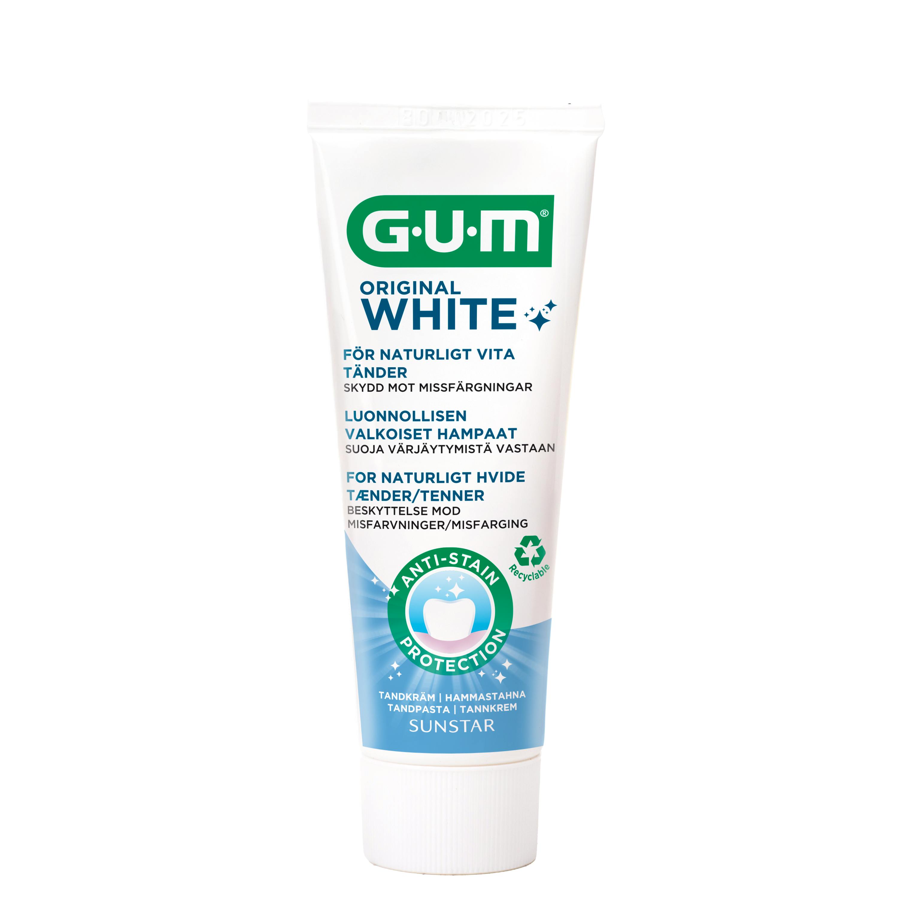 GUM Original White Fluorid Toothpaste 75 ml