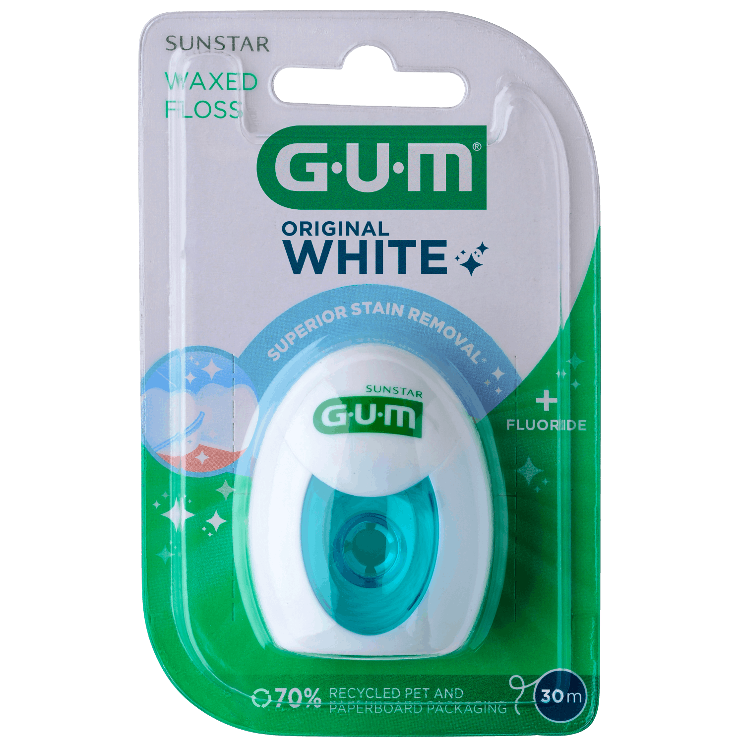 GUM Original White Floss 30 m 1 st