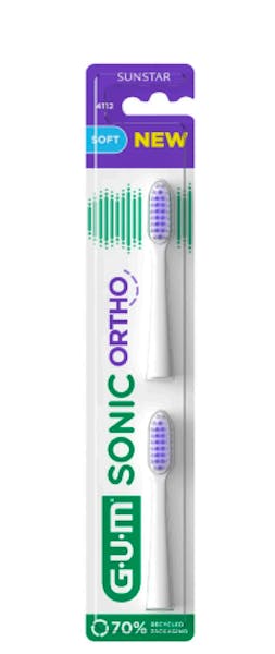 GUM Sonic Ortho Brush Heads 2 stk