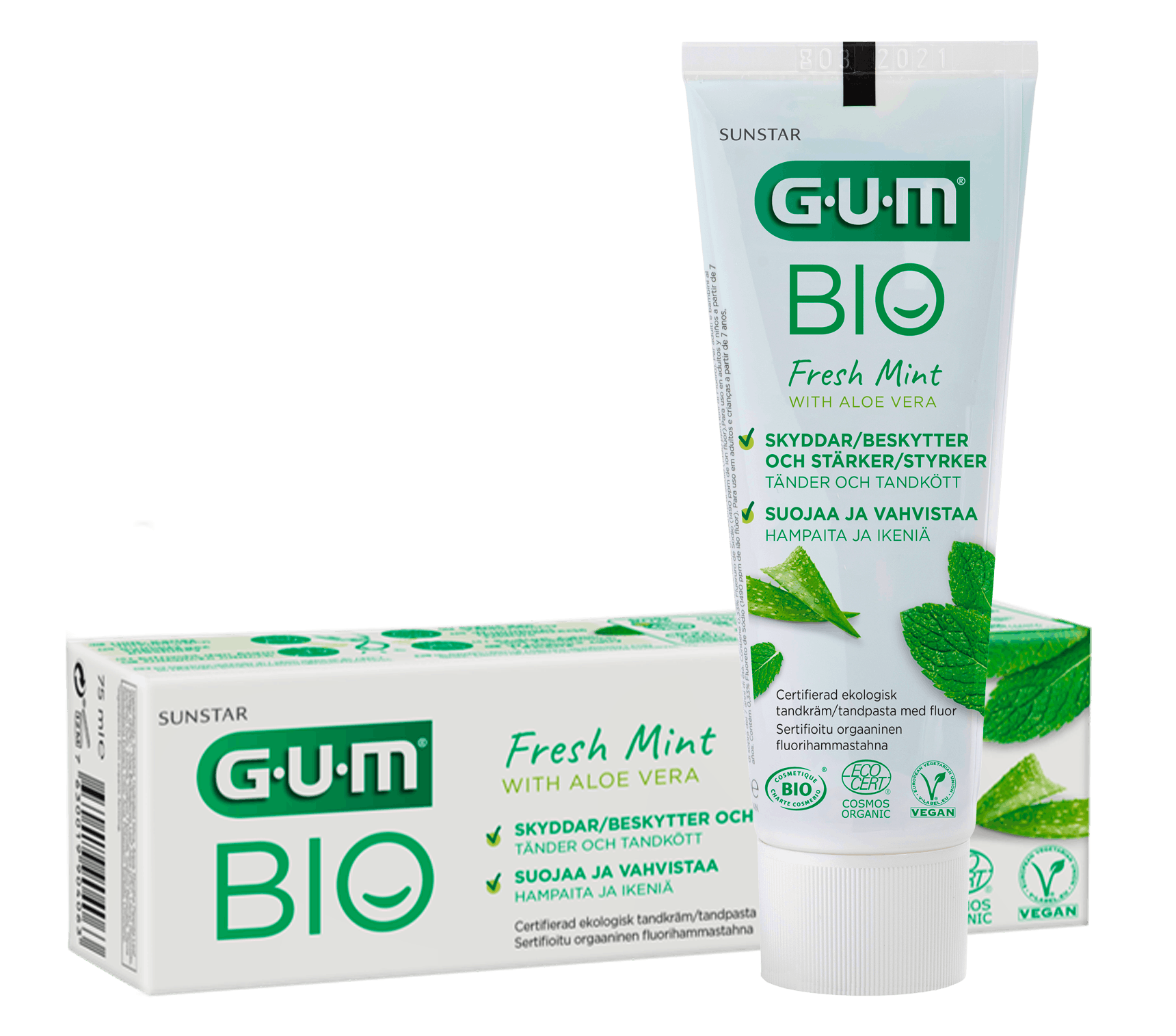 GUM BIO Fluorid Toothpaste Vegan 75 ml