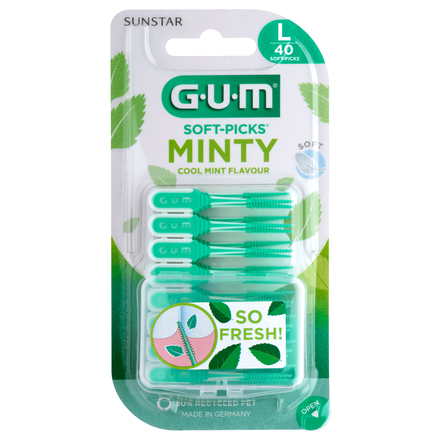 GUM Soft-Picks Minty Large 40 st