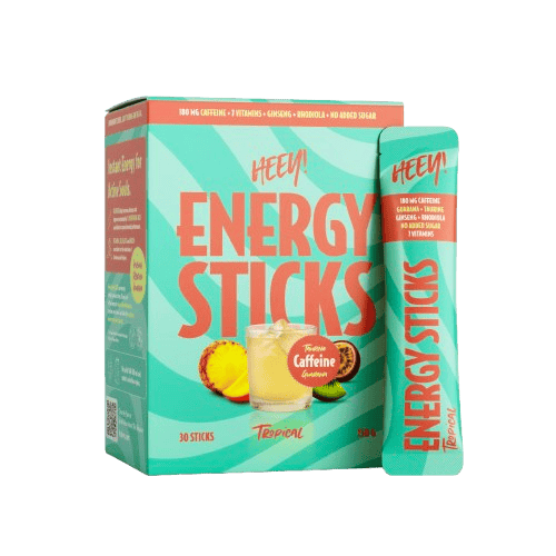 Heey! Energy Sticks Caffeine + Guarana Tropical 30 stk