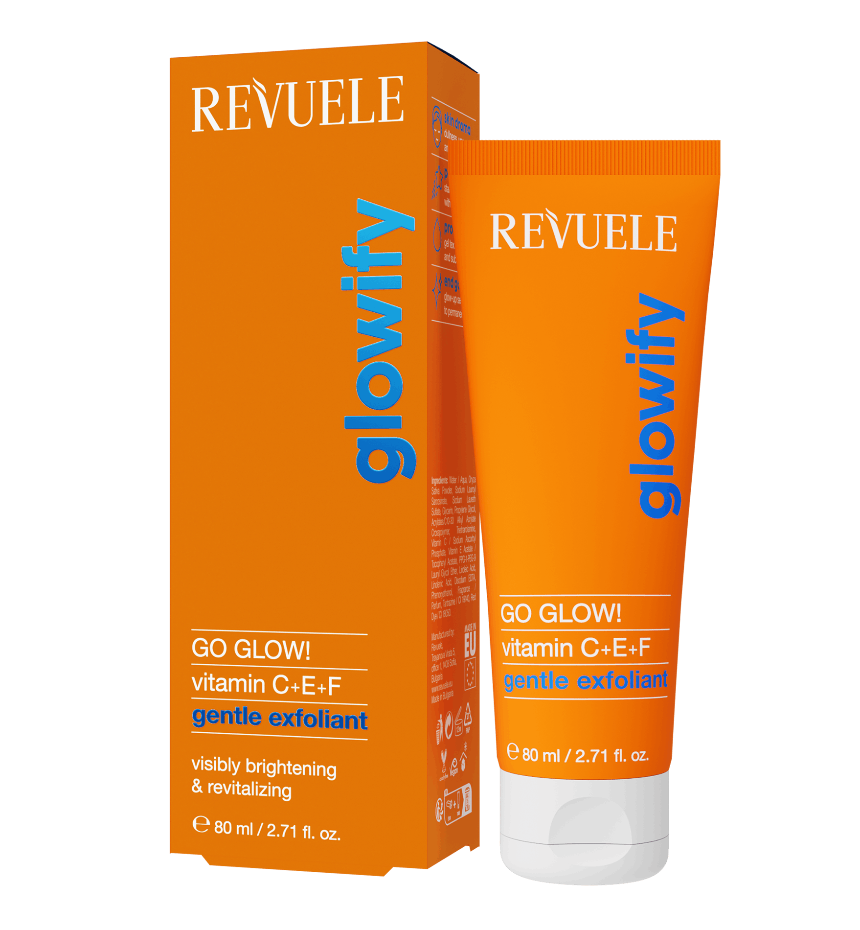 Revuele Go Glow! Gentle Exfoliant Vitamin C + E + F 80 ml