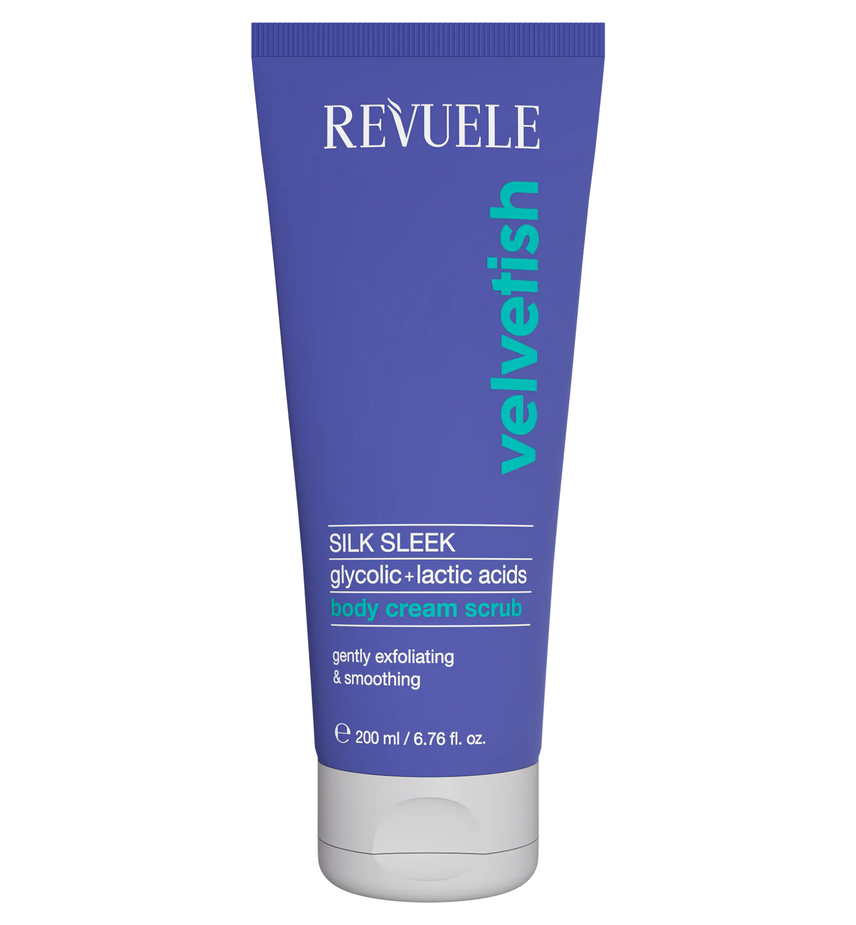 Revuele Silk Sleek Body Cream Scrub Glycolic + Lactic Acids 200 ml