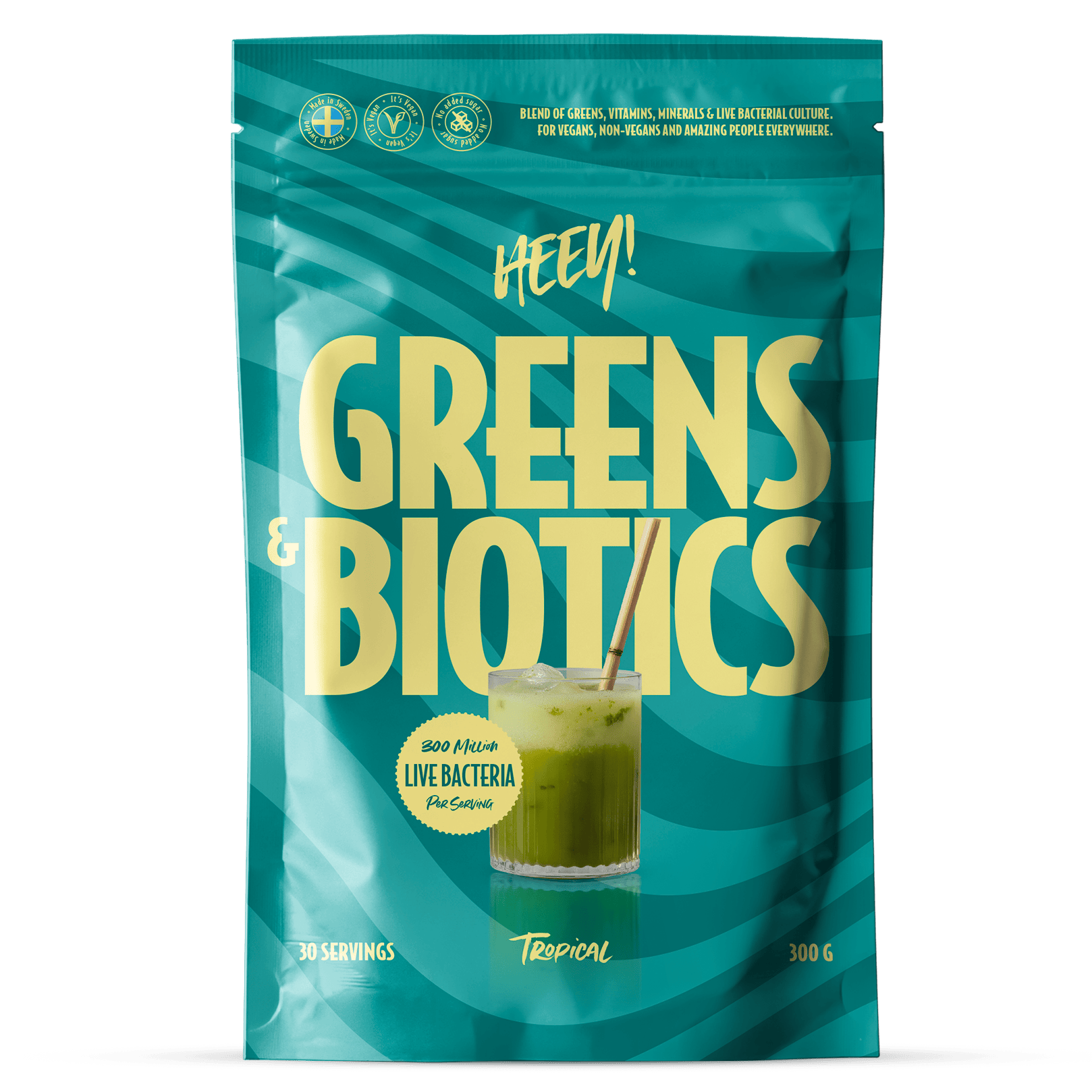 Heey! Greens & Biotics Superfood Tropical 300 g