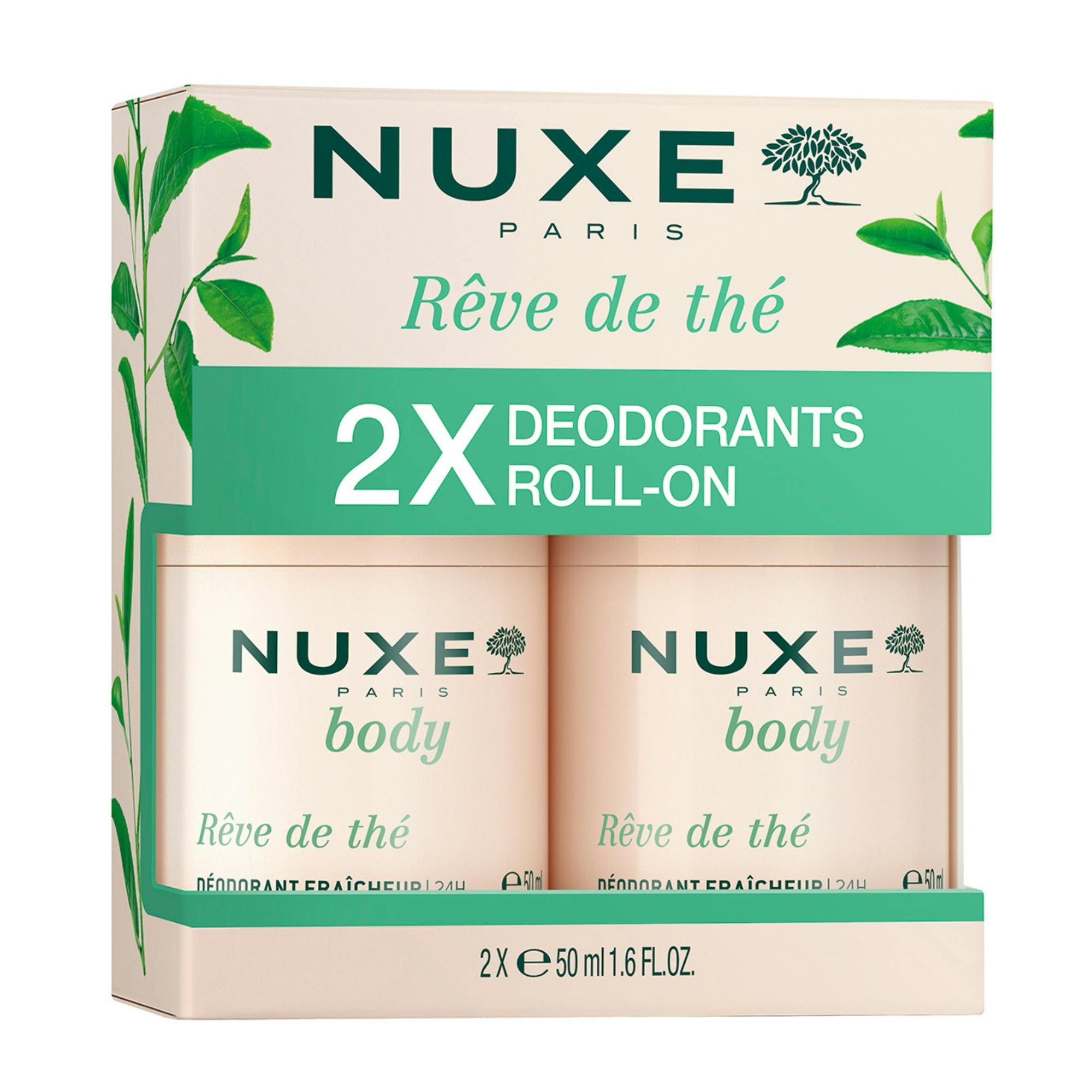 Nuxe Rêve De Thé Deo Roll On 50 ml + 50 ml