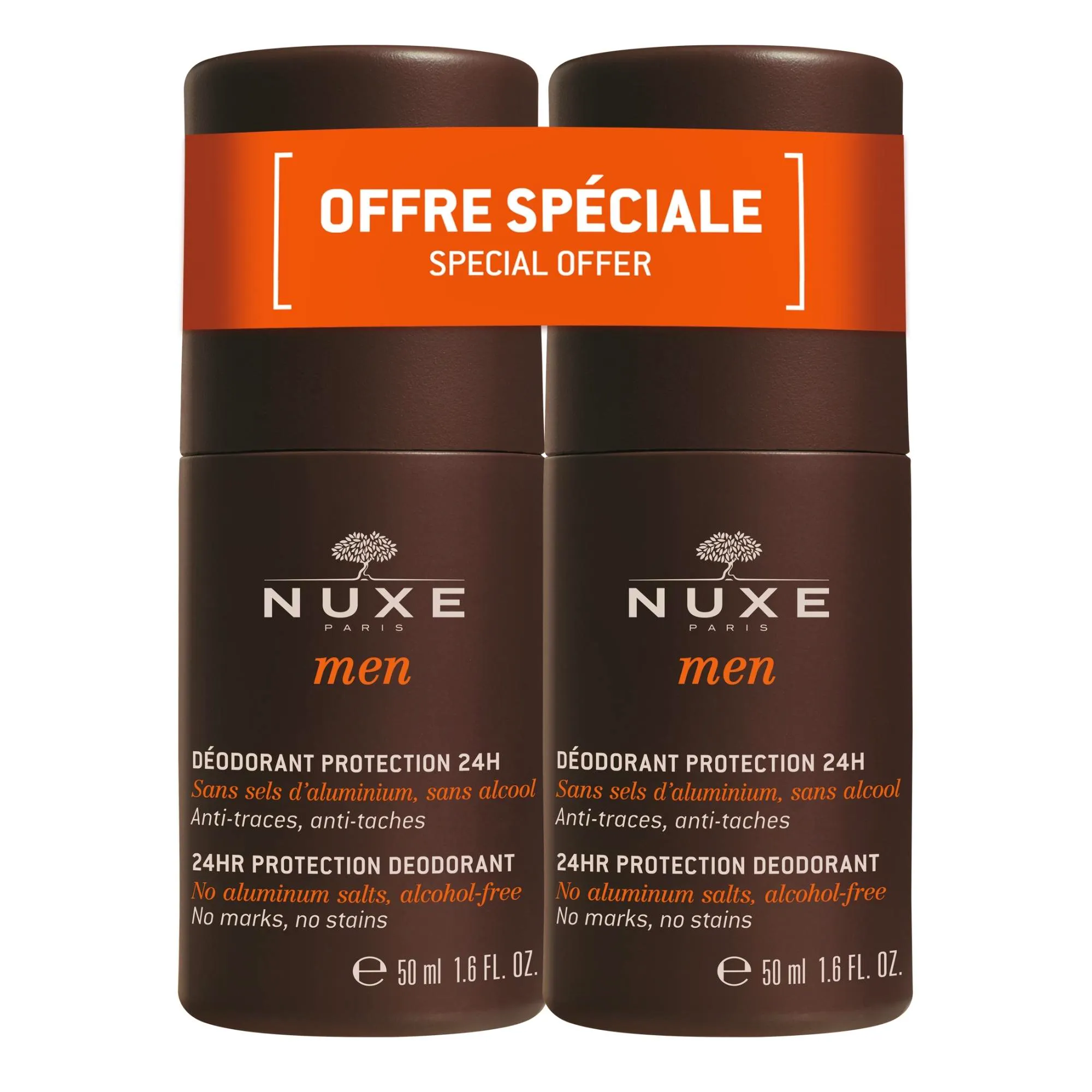 Nuxe Men Deo Roll On 50 ml + 50 ml