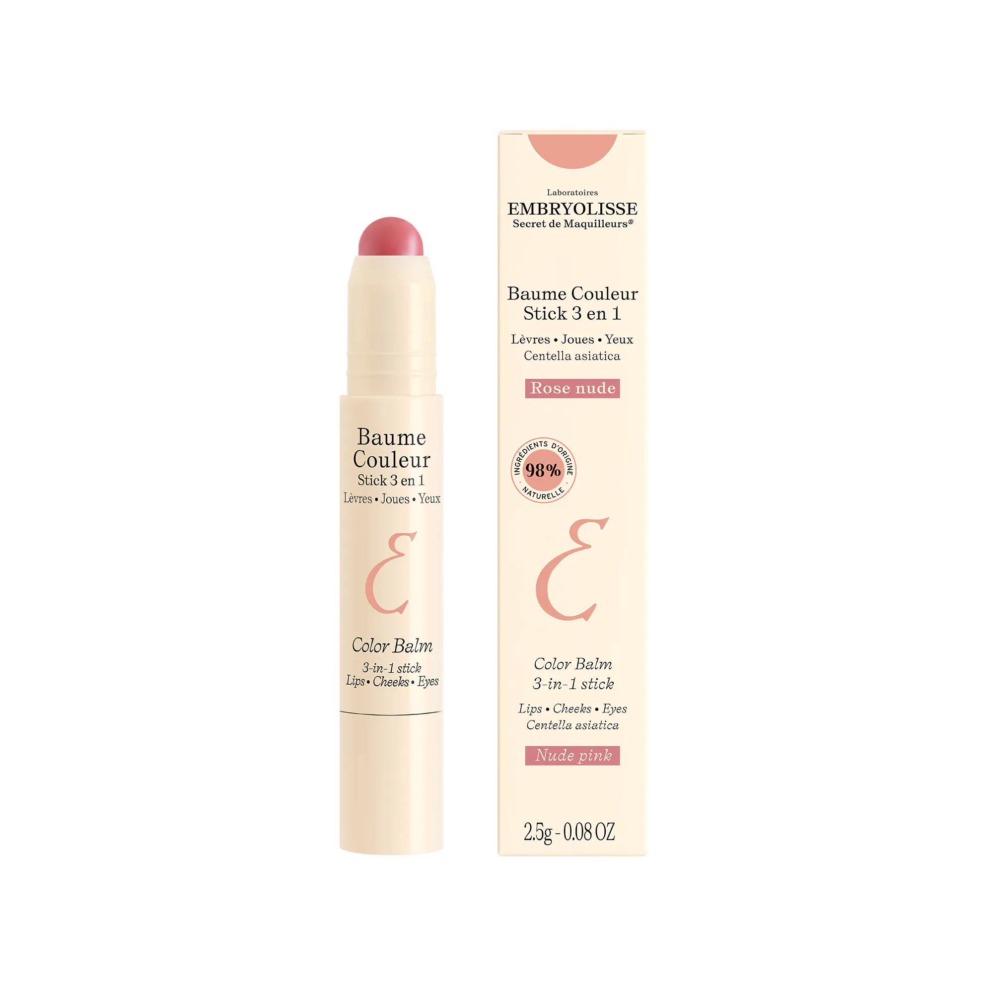 Embryolisse Embryolisse Color Balm 3-in-1 Stick Nude Pink 5 g