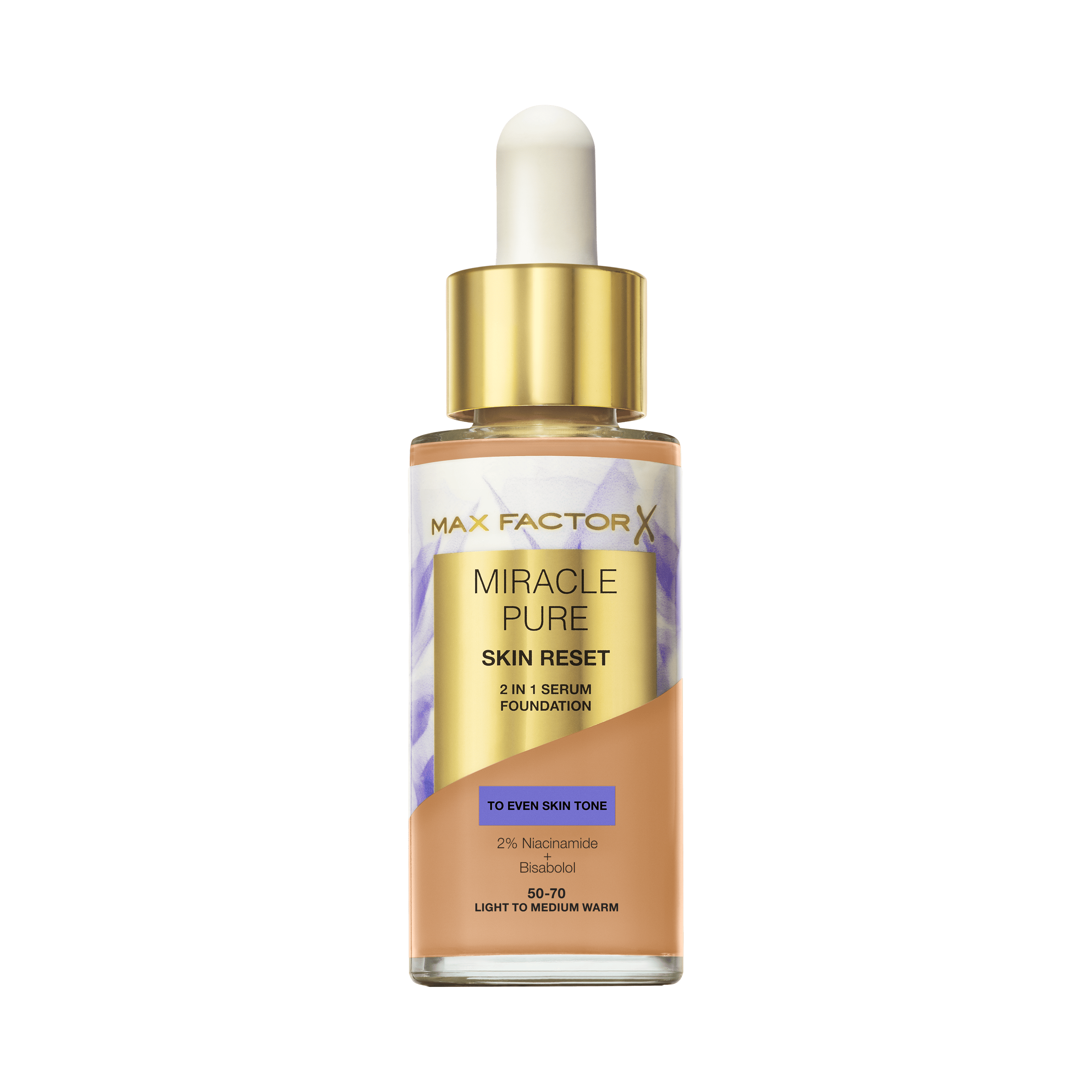 Max Factor Miracle Pure Skin Reset 2 In 1 Serum Foundation 80,5 Medium Warm 30 ml