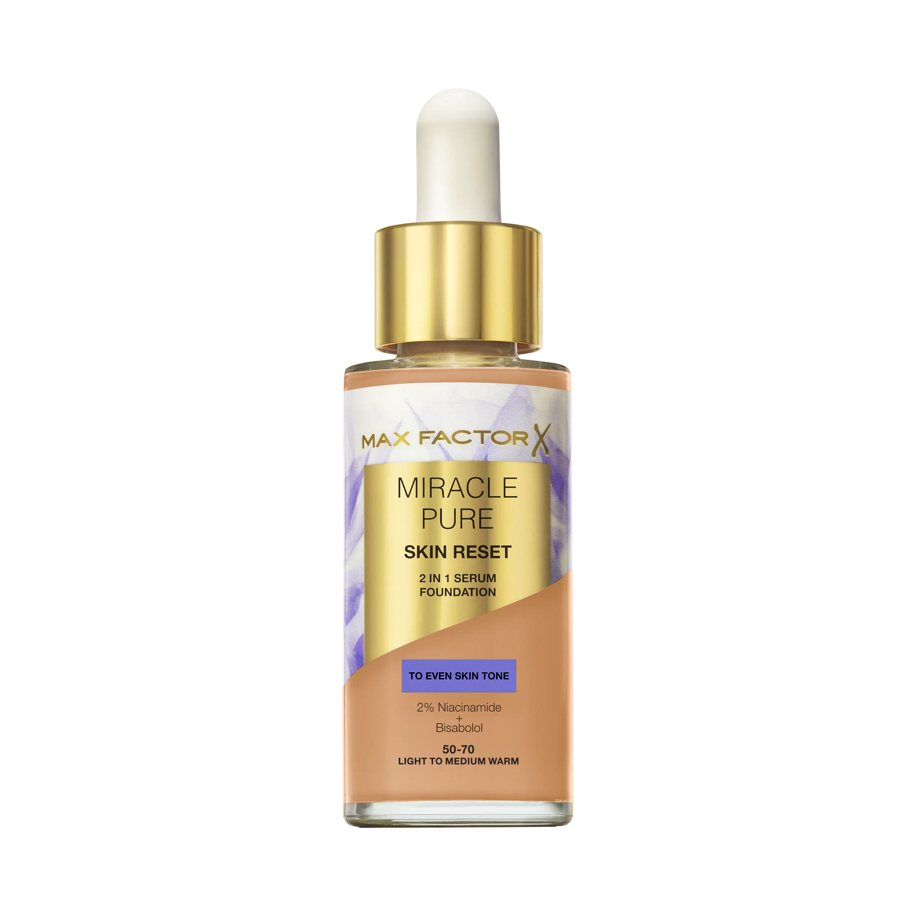 Max Factor Miracle Pure Skin Reset 2 In 1 Serum Foundation 80,5 Medium Warm 30 ml