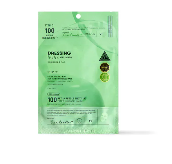 VT Cosmetics 2 Step Reti-A Reedle Shot 100 Hydrogel Mask 1 st