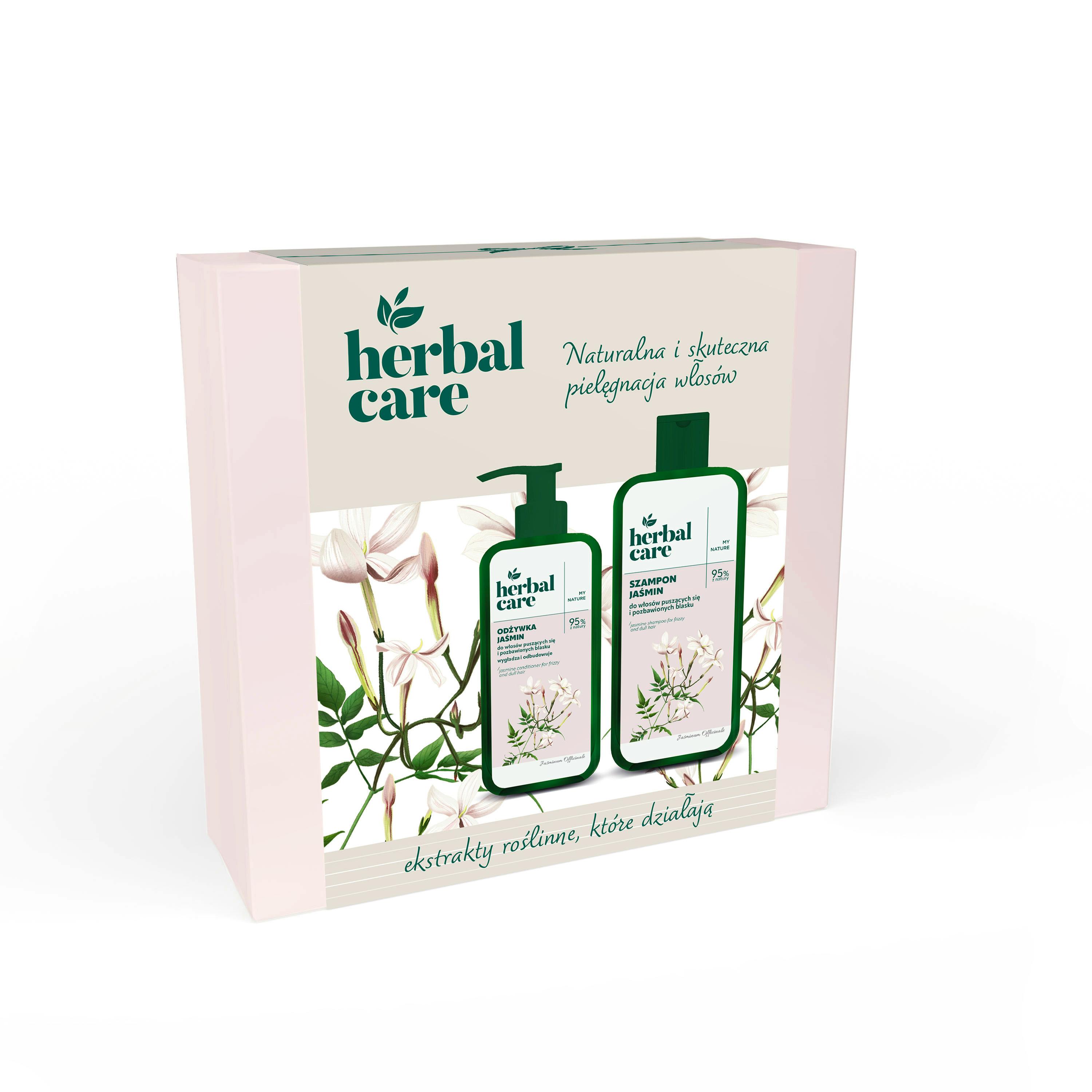 Herbal Care Jasmine Gift Set for Frizzy and Dull Hair 330 ml + 200 ml