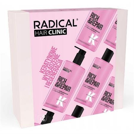Radical Hair Clinic Gift Set for Very Damaged and Frizzy Hair 300 ml + 260 ml