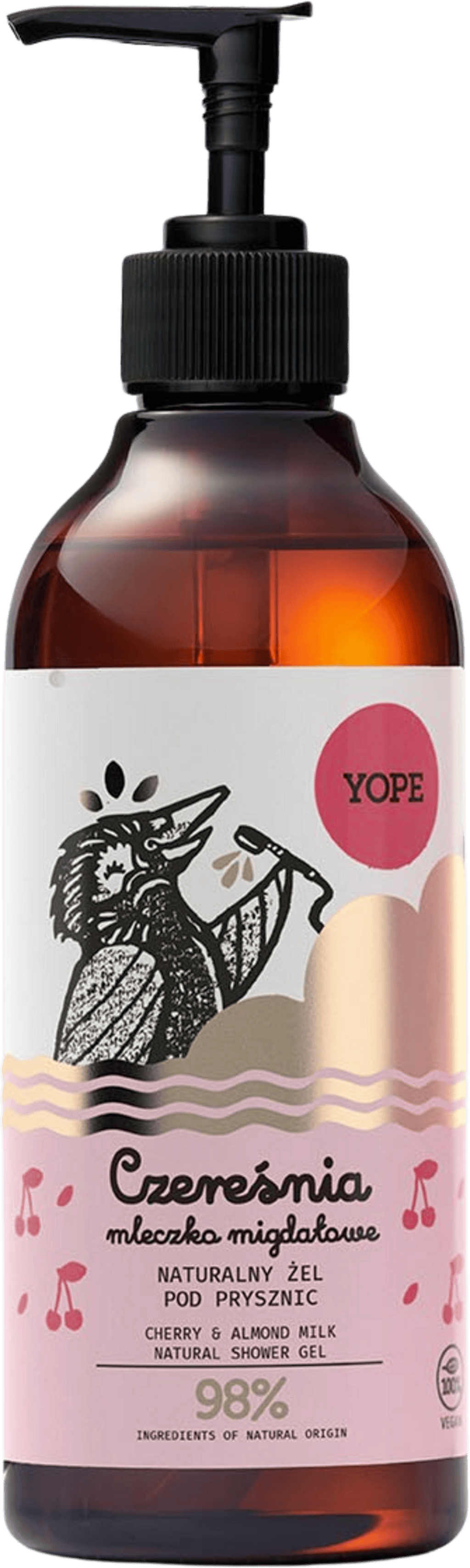 YOPE Shower Gel Cherry Almond Milk 400 ml