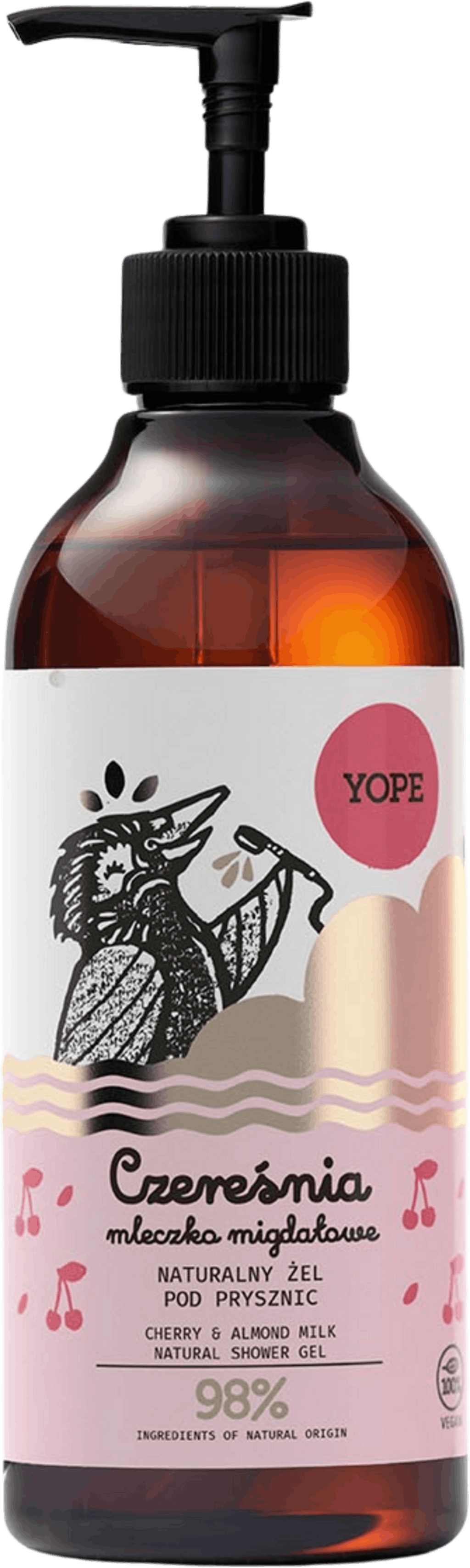 YOPE Shower Gel Cherry Almond Milk 400 ml