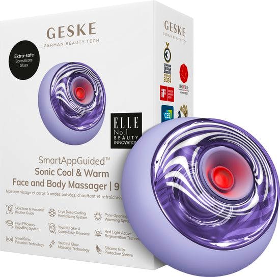 Geske Sonic Cool & Warm Face And Body Massager 9 In 1 Purple 1 st