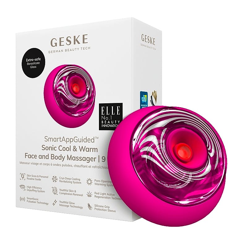 Geske Sonic Cool & Warm Face And Body Massager 9 In 1 Magenta 1 st