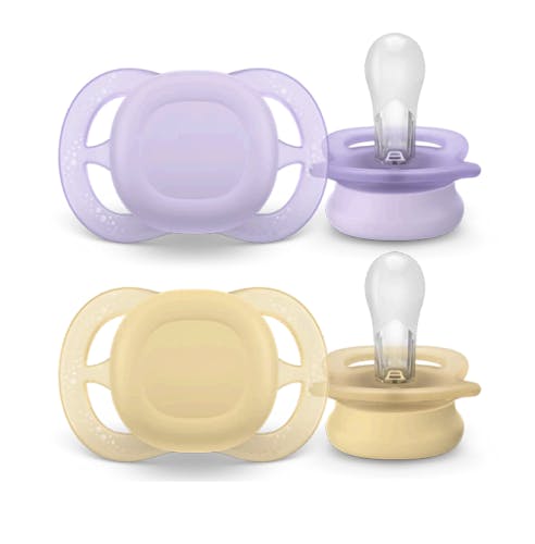 Philips Avent SCF075/11 Ultra Start 0-2M Light Purple/Light Yellow 5 stk