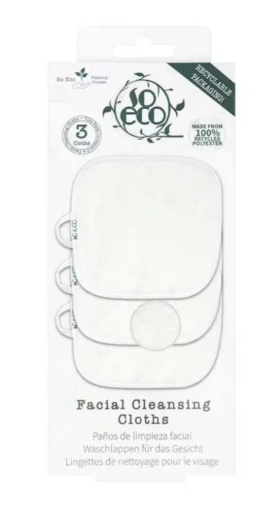 So Eco 3 Facial Cleansing Cloths 3 pcs