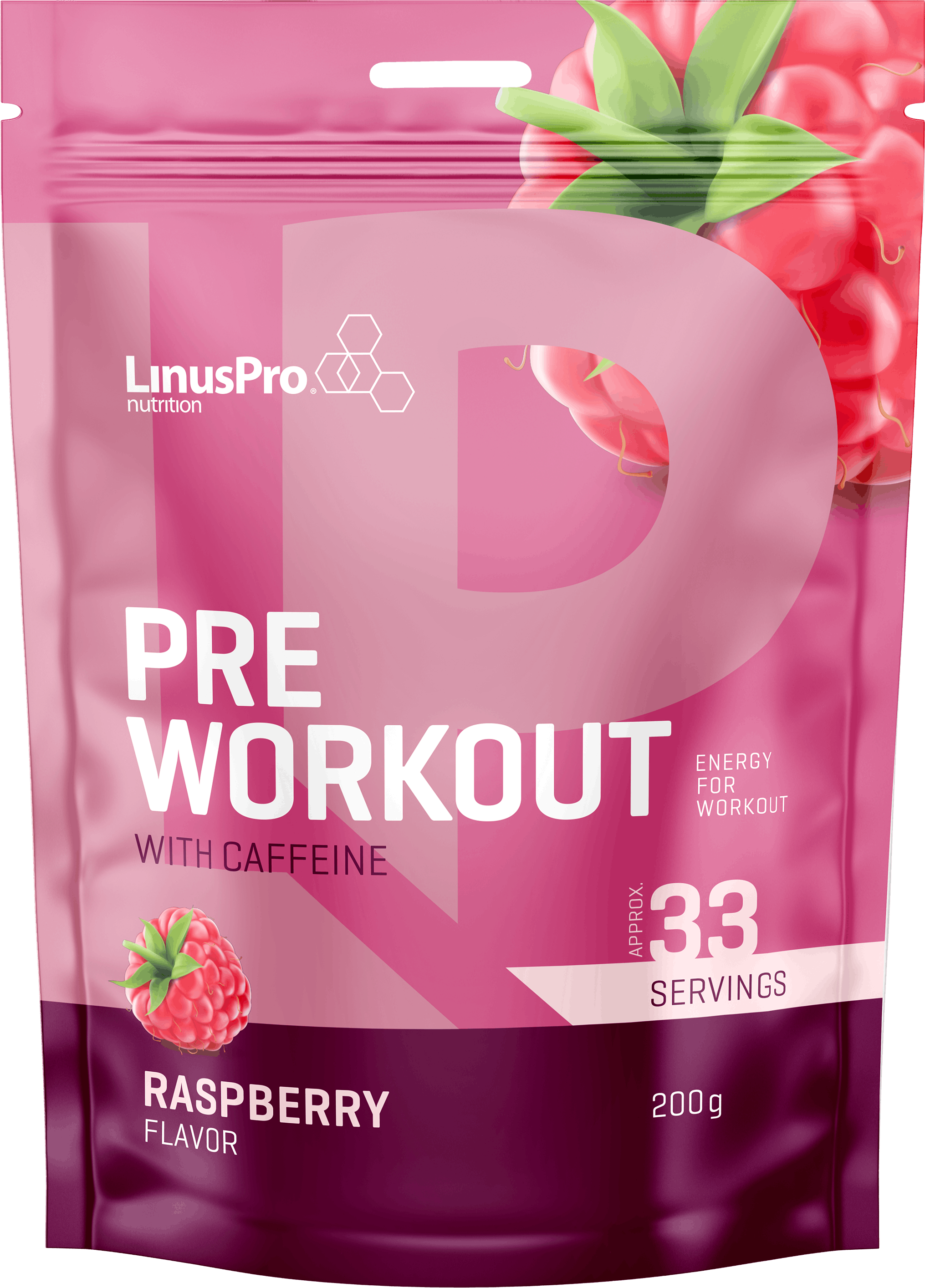 LinusPro Pre Workout Raspberry 200 g