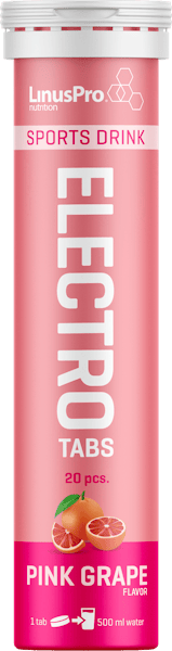 LinusPro Elektrolyt Tabs Pink Grape 20 stk
