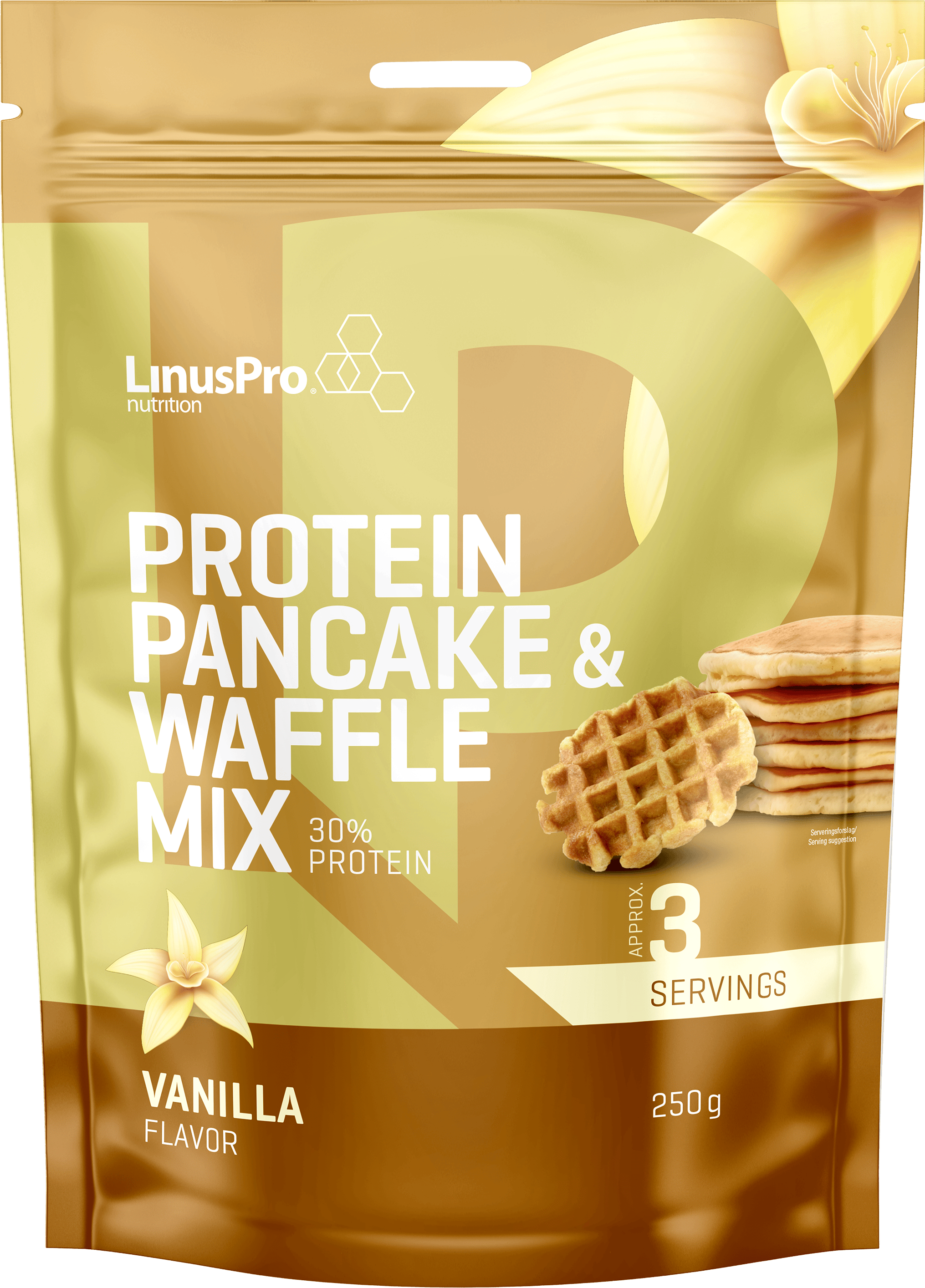 LinusPro Protein Pancake & Wafflemix Vanilla 250 g