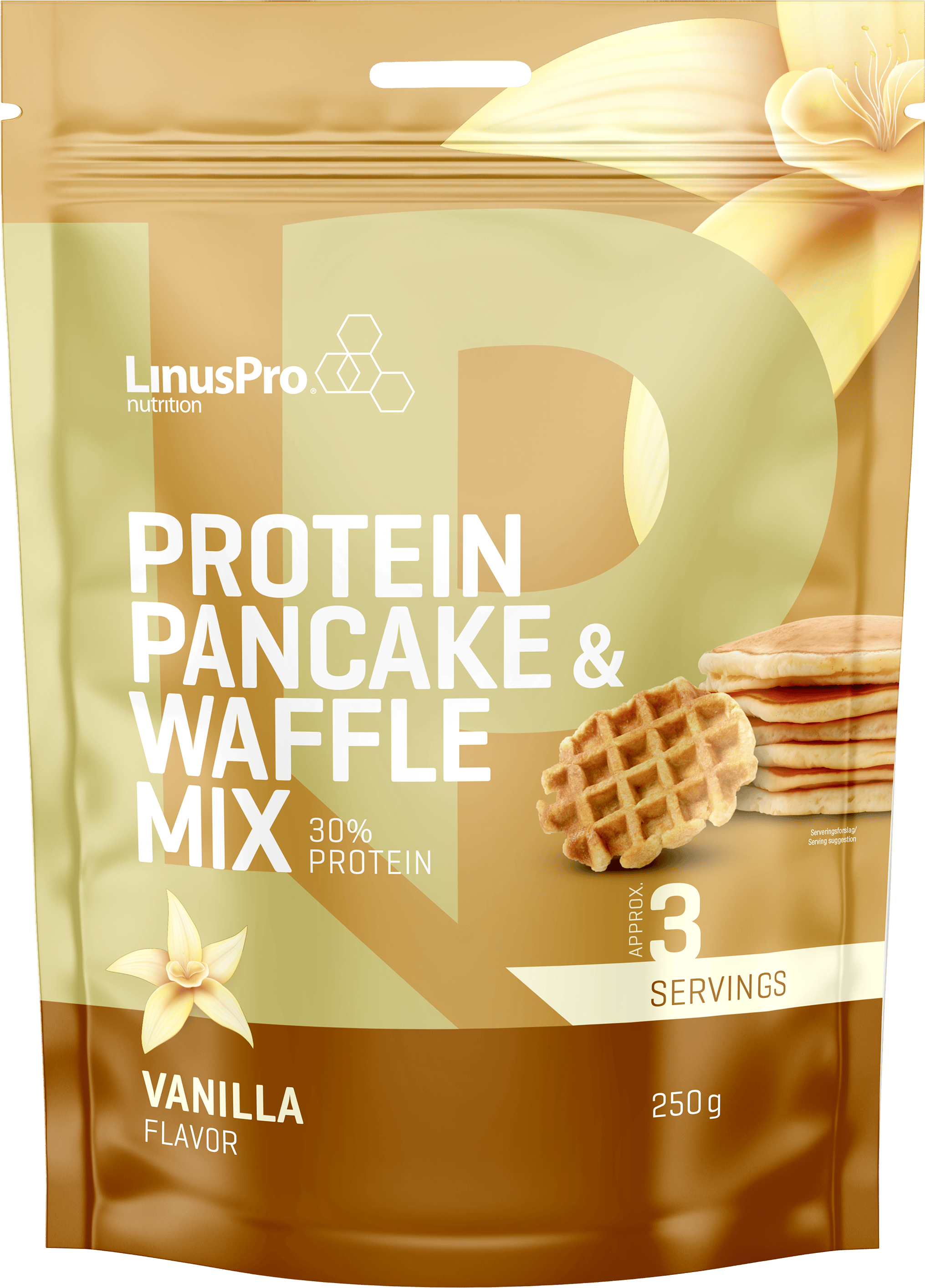 LinusPro Protein Pancake & Wafflemix Vanilla 250 g