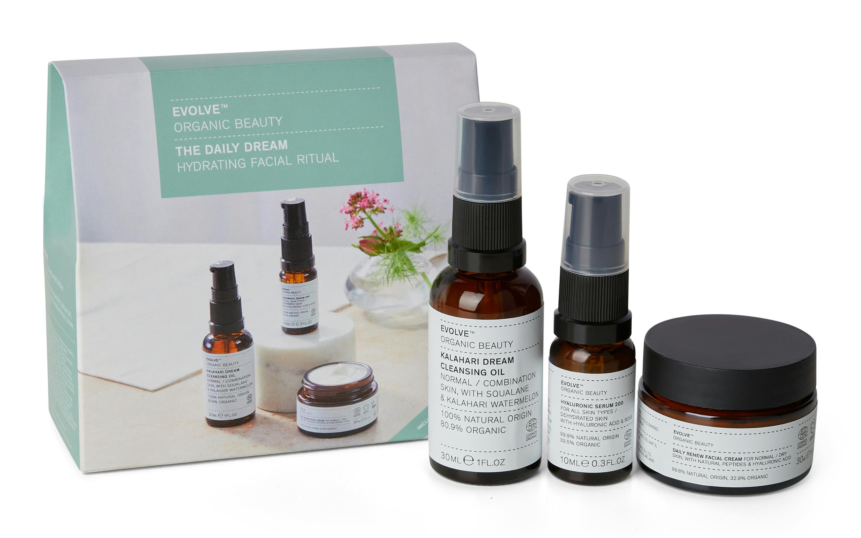 Evolve Organic Beauty The Daily Dream Hydrating Facial Ritual 10 ml + 30 ml + 30 ml