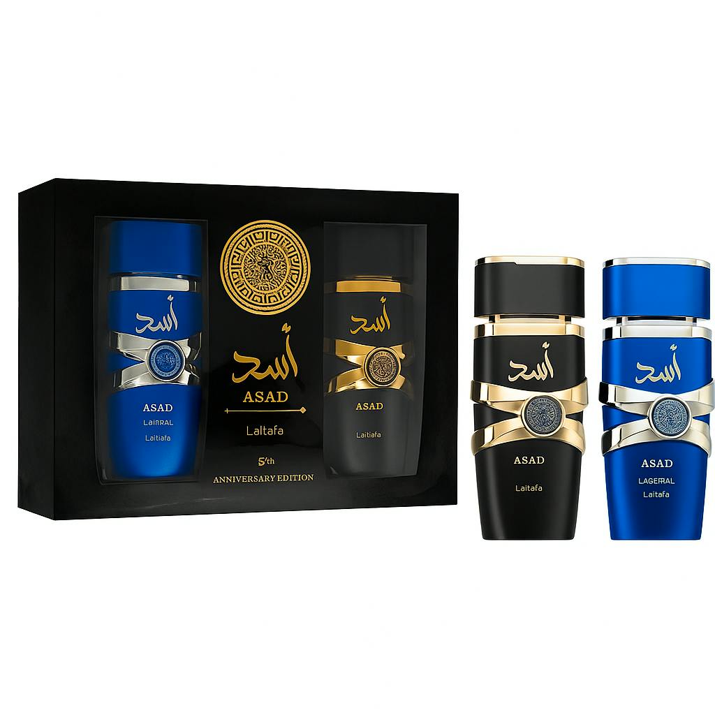 Lattafa Asad & Asad Zanzibar Gift Set 100 ml + 100 ml