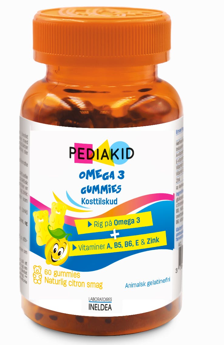 Pediakid Gummies Omega 3  Lemon 60 stk