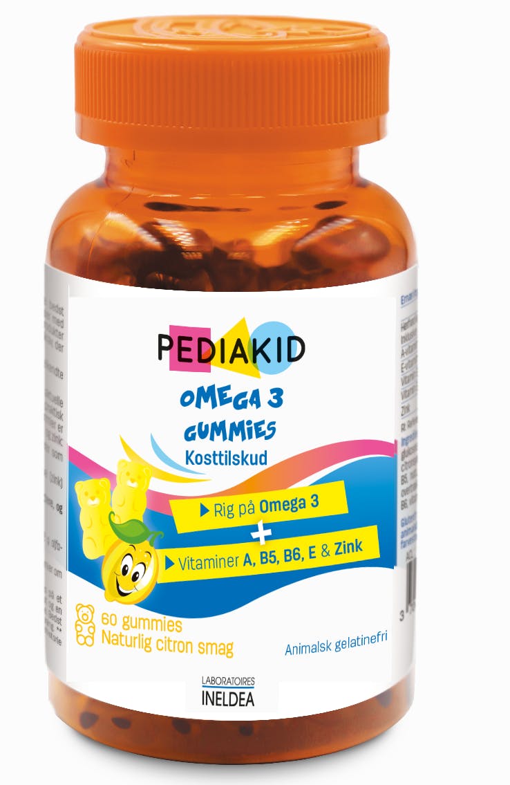 Pediakid Gummies Omega 3 Lemon 60 stk