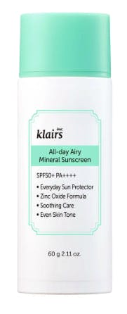 Klairs All-day Airy Mineral Sunscreen SPF 50+PA++++ 60 g