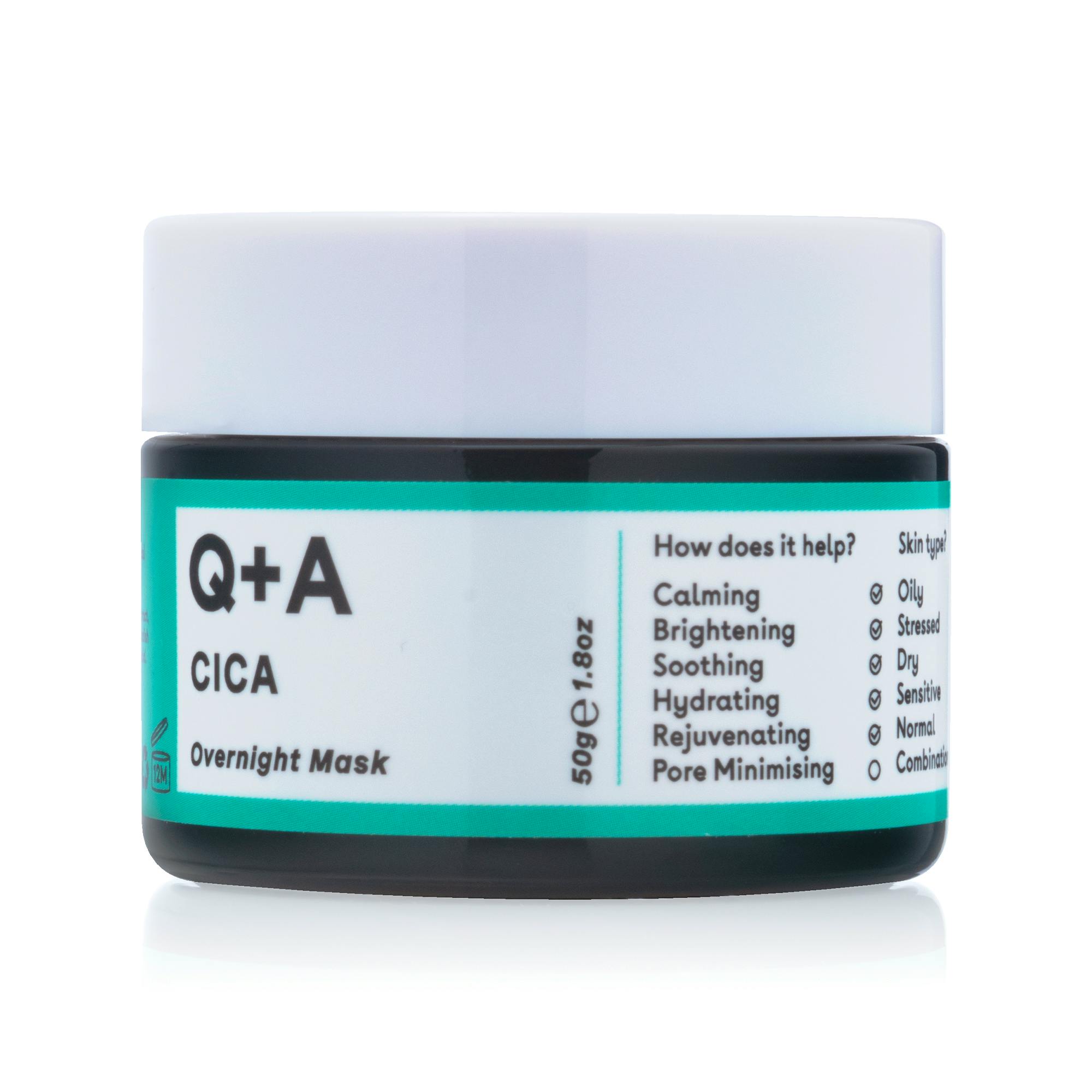 Q+A Cica Calming Overnight Face Mask 50 g