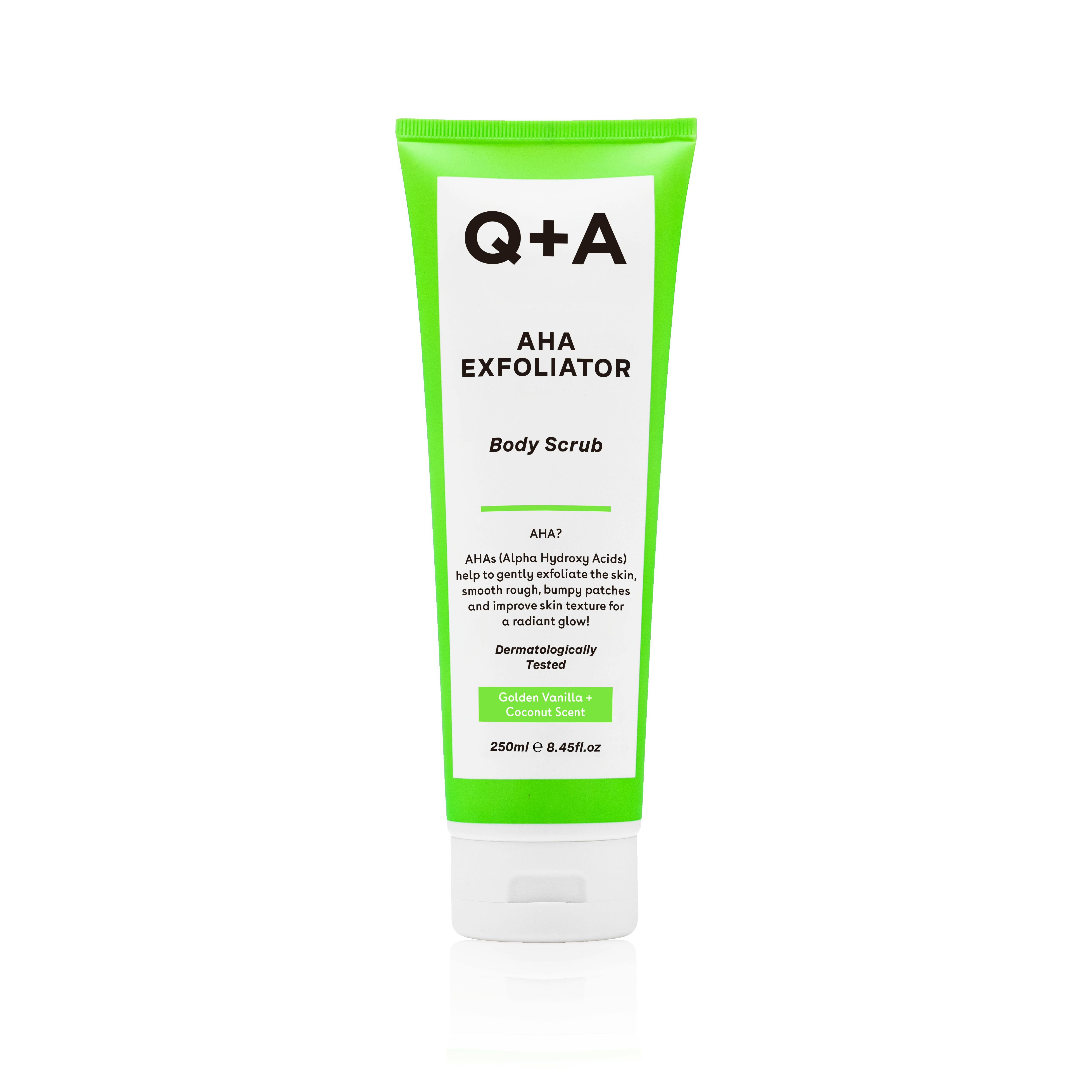 Q+A AHA Exfoliator Body Scrub 250 ml