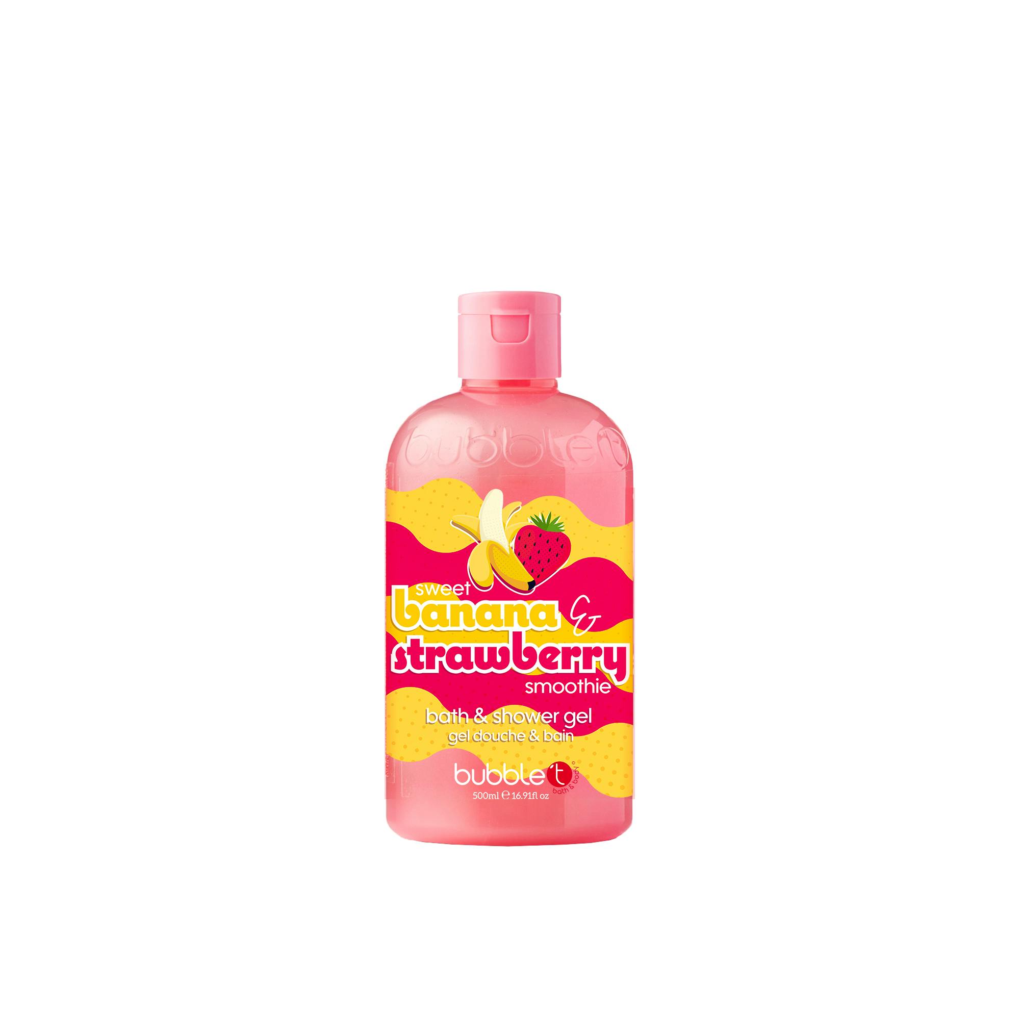 Bubble T Smoothie Banana & Strawberry Bath & Shower Gel 500 ml