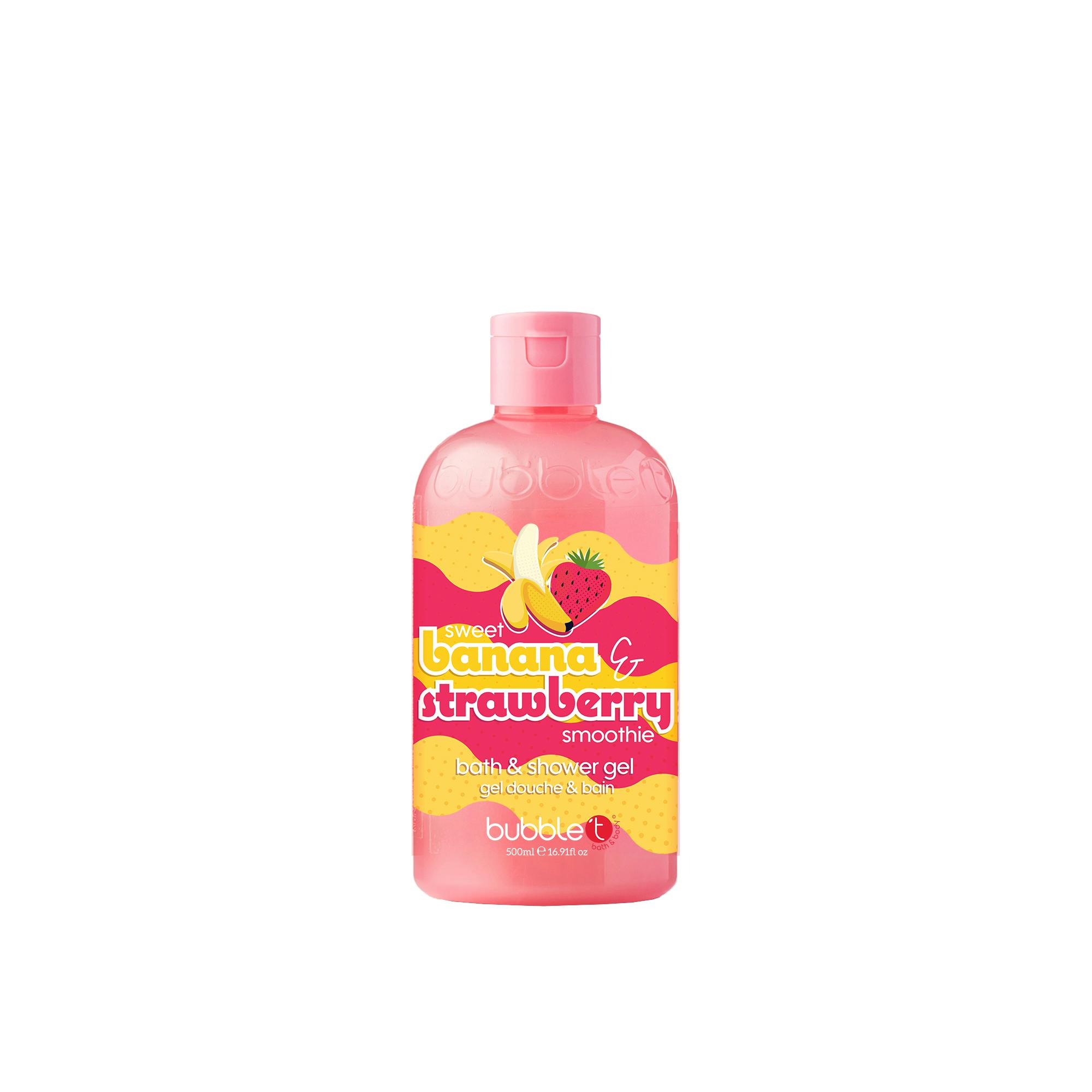 Bubble T Smoothie Banana & Strawberry Bath & Shower Gel 500 ml