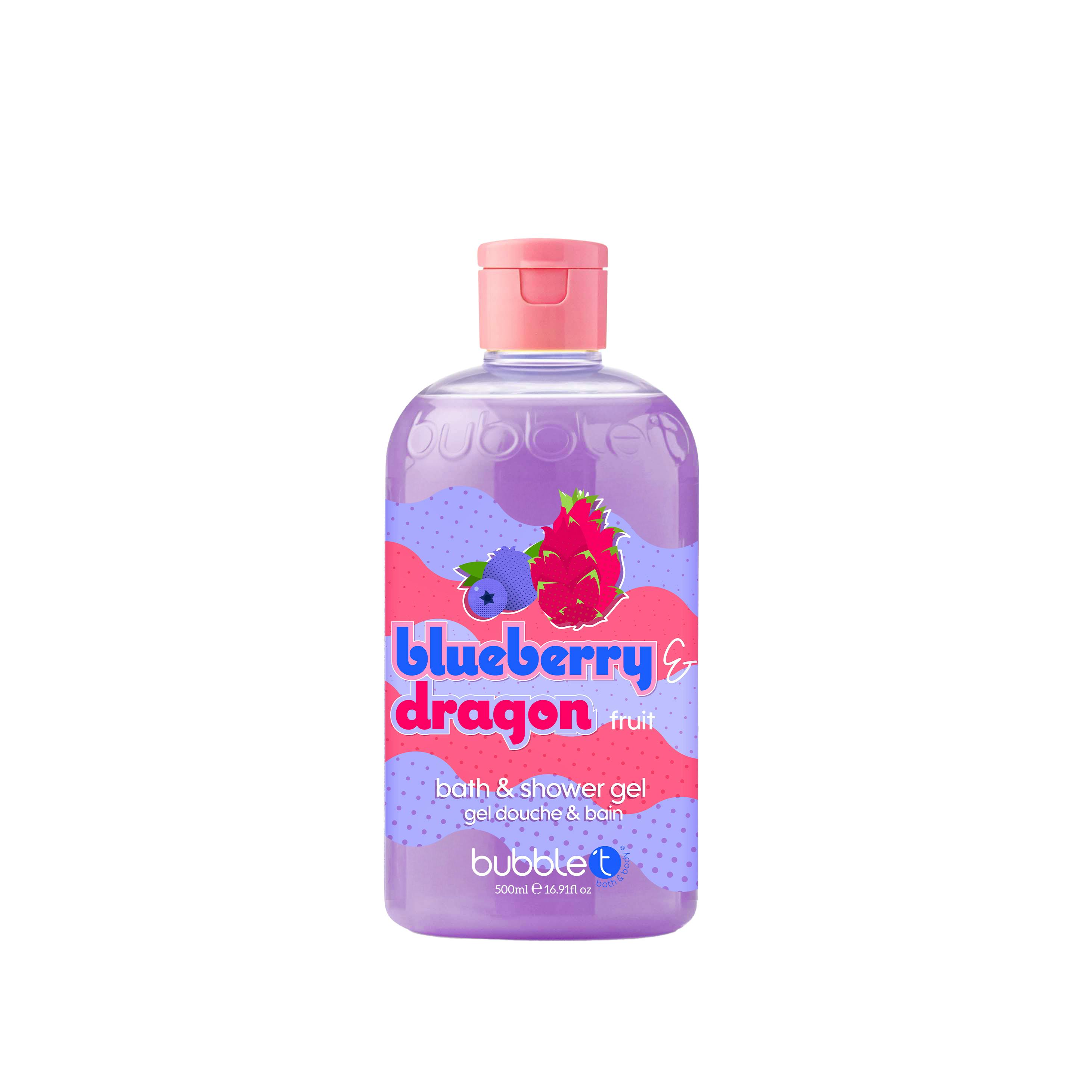 Bubble T Smoothie Blueberry & Dragon Fruit Bath & Shower Gel 500 ml