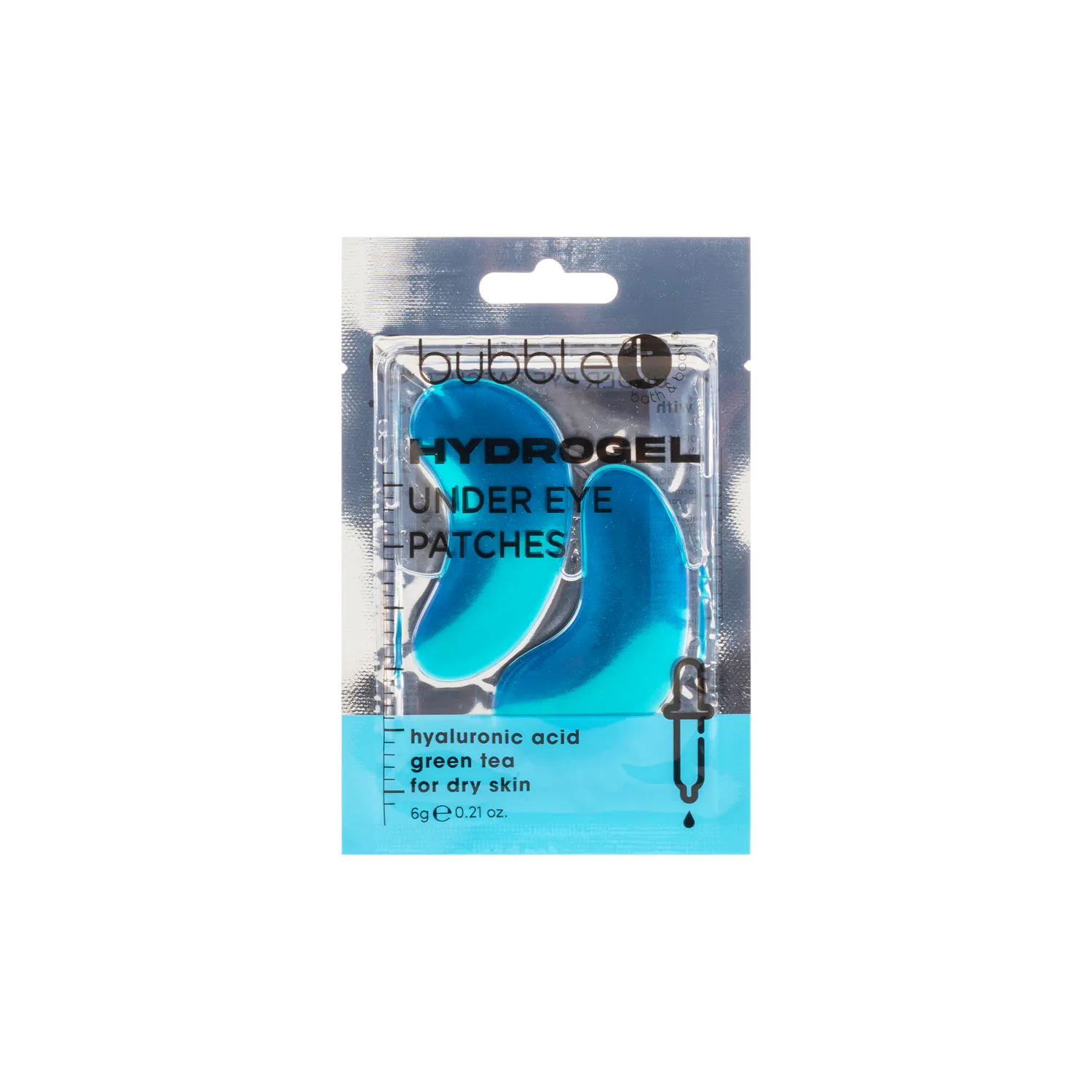 Bubble T Hydrogel Eye Patches Hyaluronic Acid & Green Tea 6 g