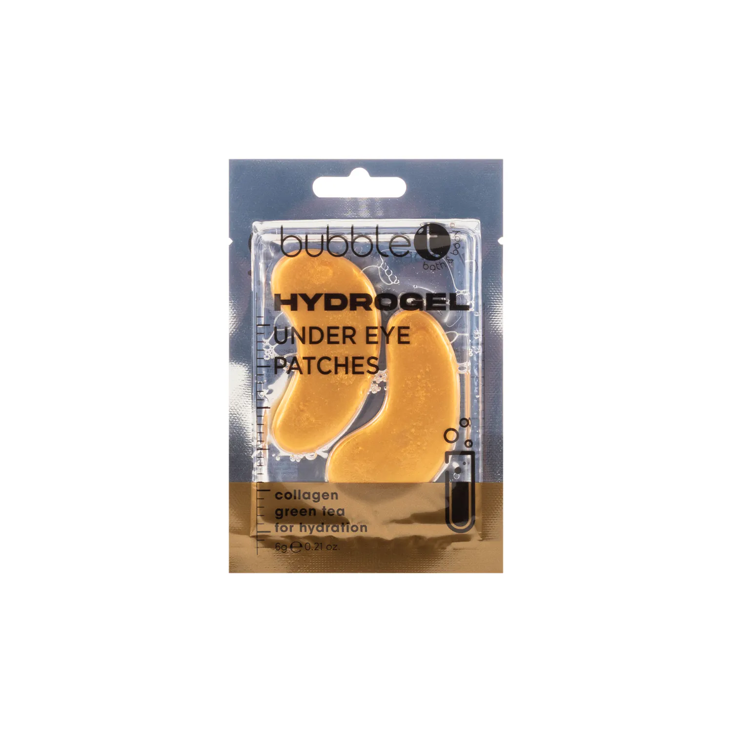 Bubble T Hydrogel Eye Patches Collagen & Green Tea 6 g