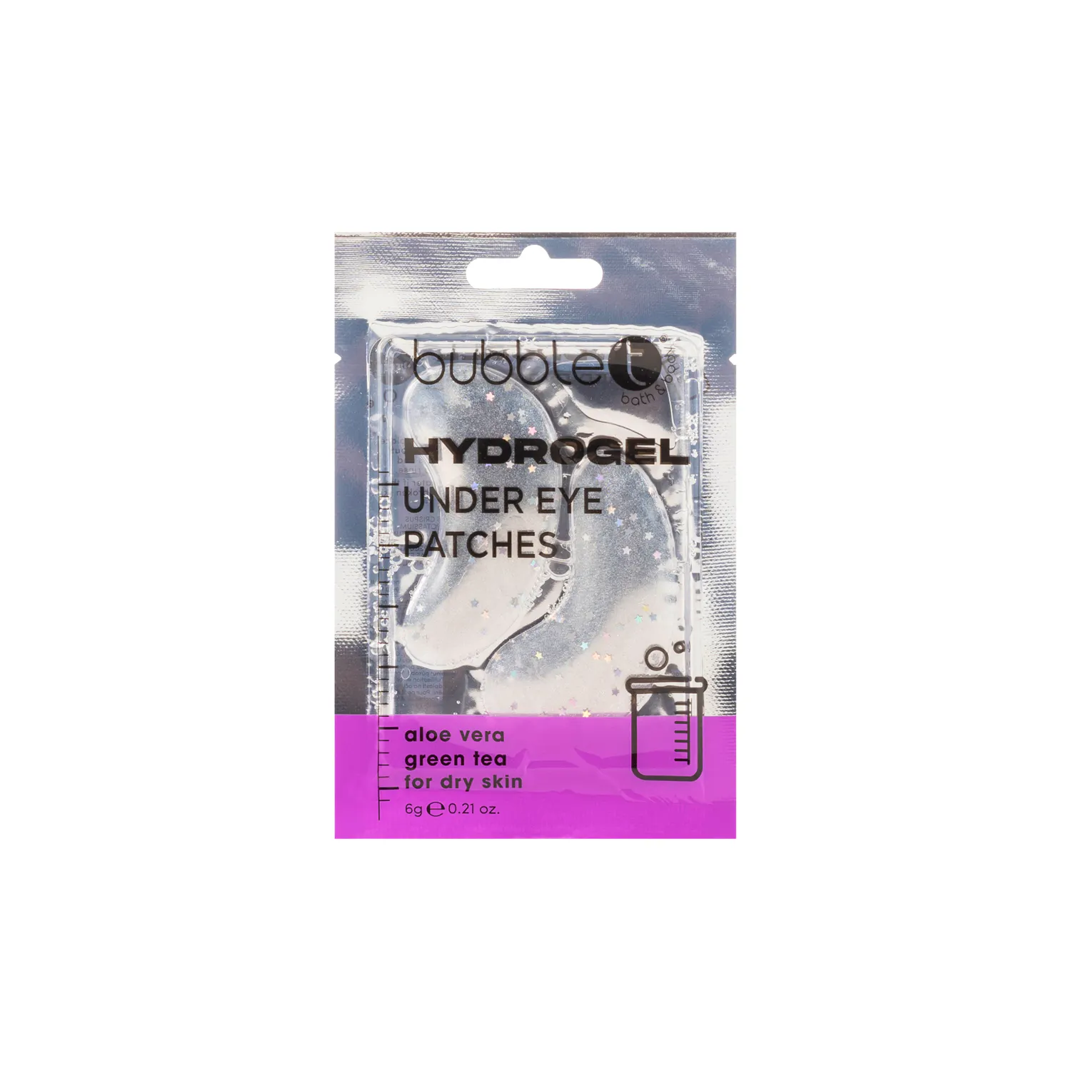 Bubble T Hydrogel Eye Patches Aloe Vera & Green Tea 6 g