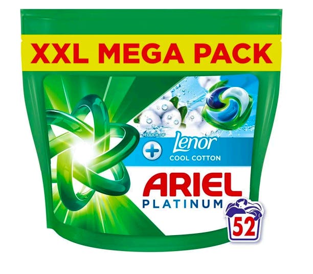 Ariel Platinum+ Pods Lenor Cool Cotton 52 st