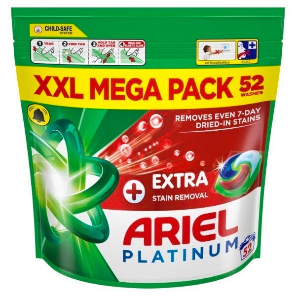 Ariel Platinum+ Pods Stain Remover 52 stk