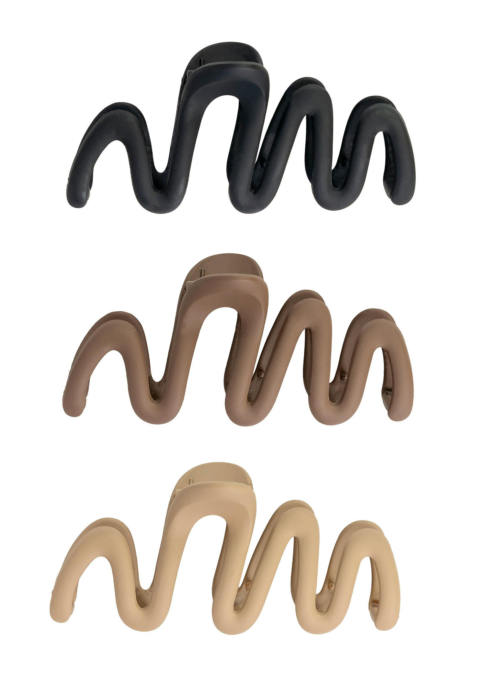 brushworks Wave Claw Clips 3 st