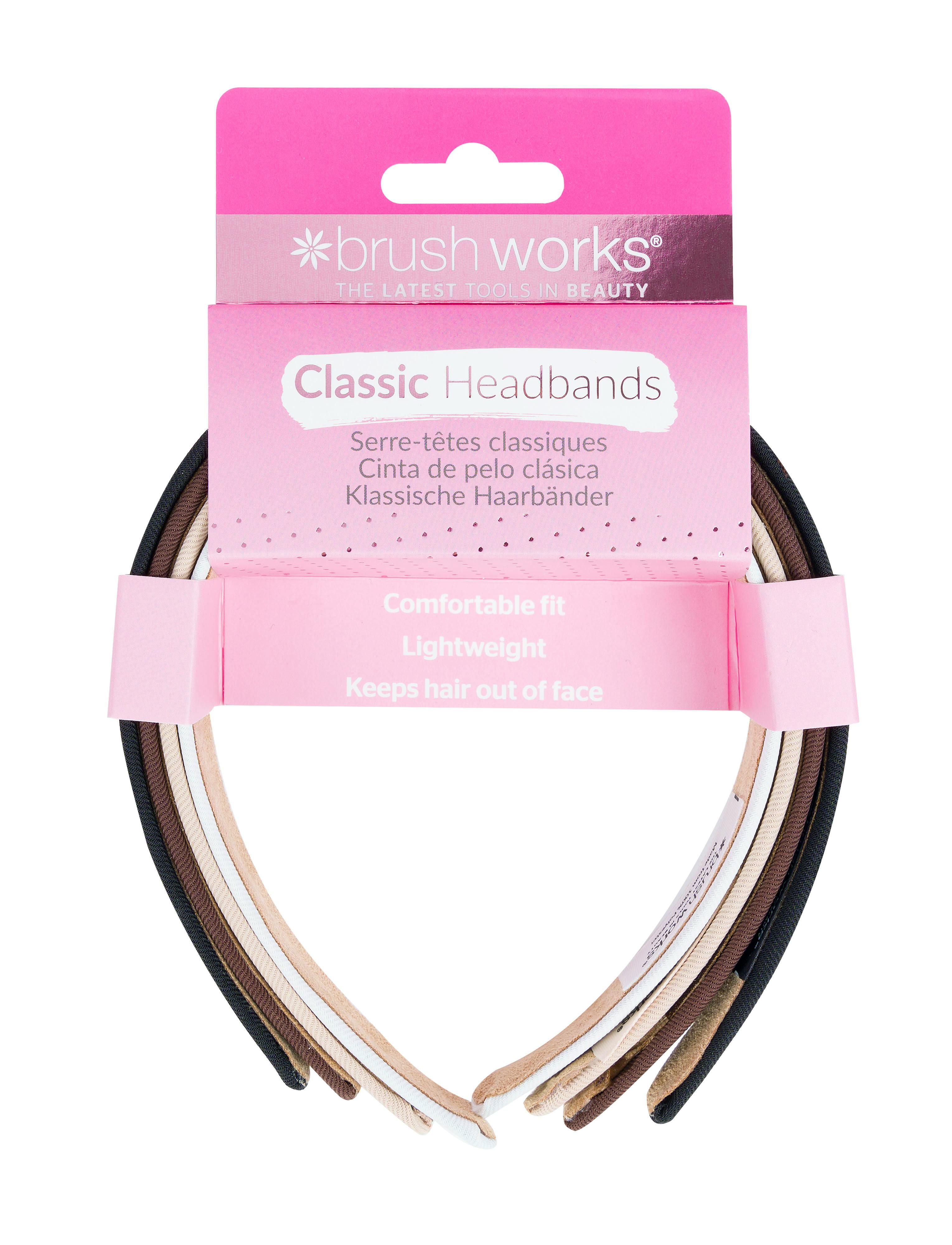 brushworks Classic Headbands 4 st