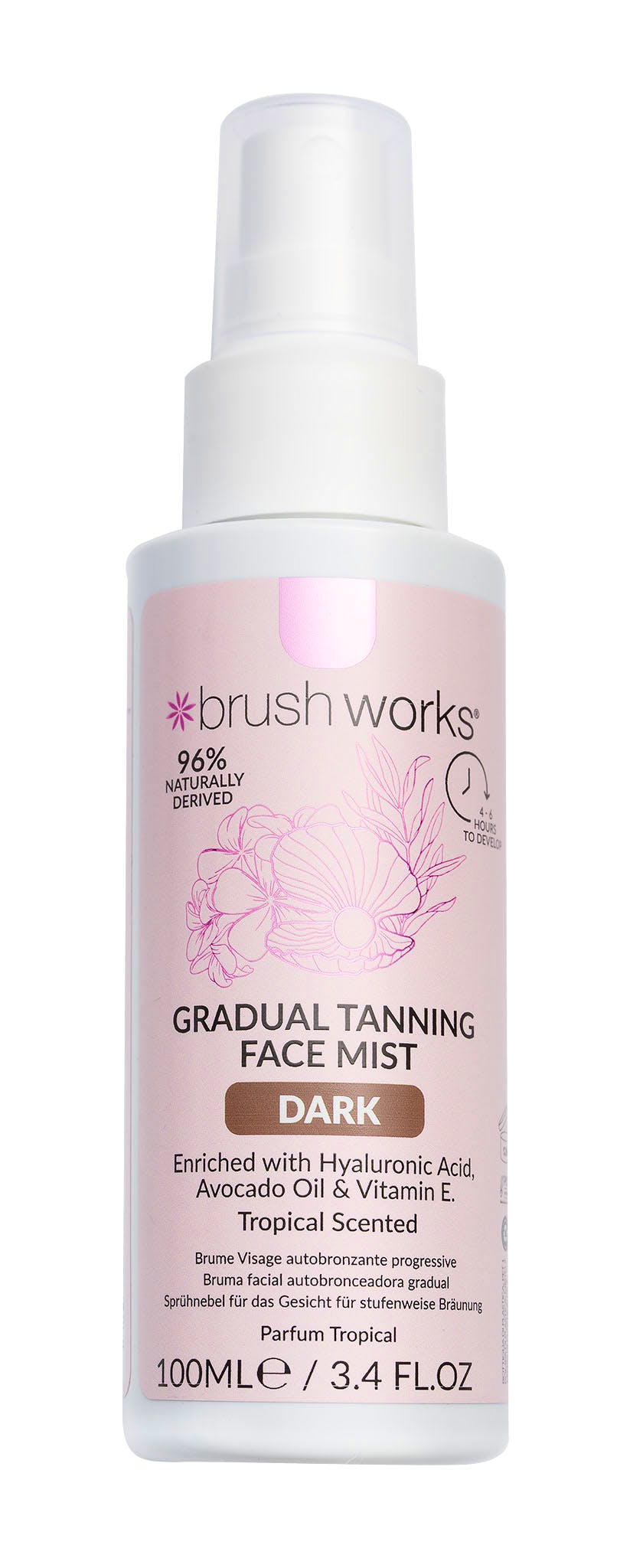 brushworks Gradual Tanning Face Mist Dark 100 ml