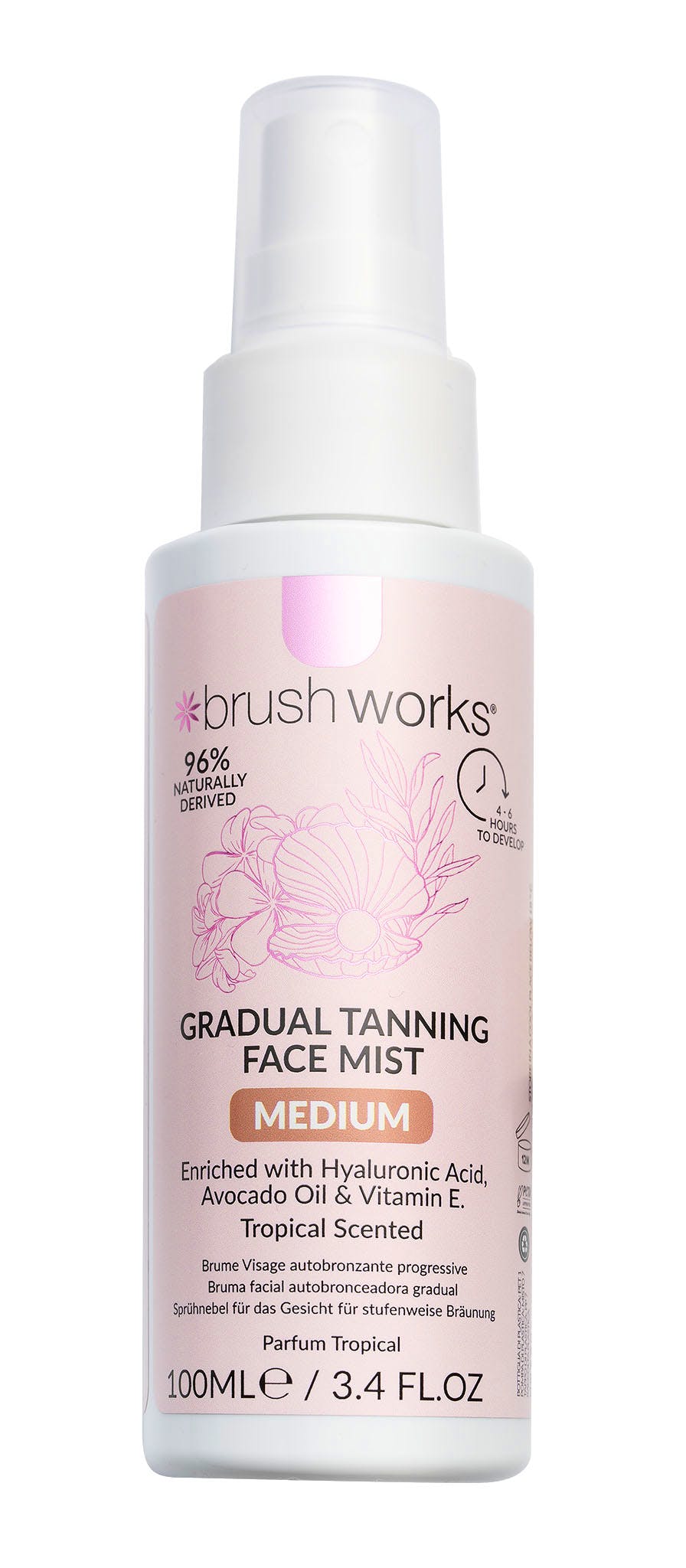 brushworks Gradual Tanning Face Mist Medium 100 ml