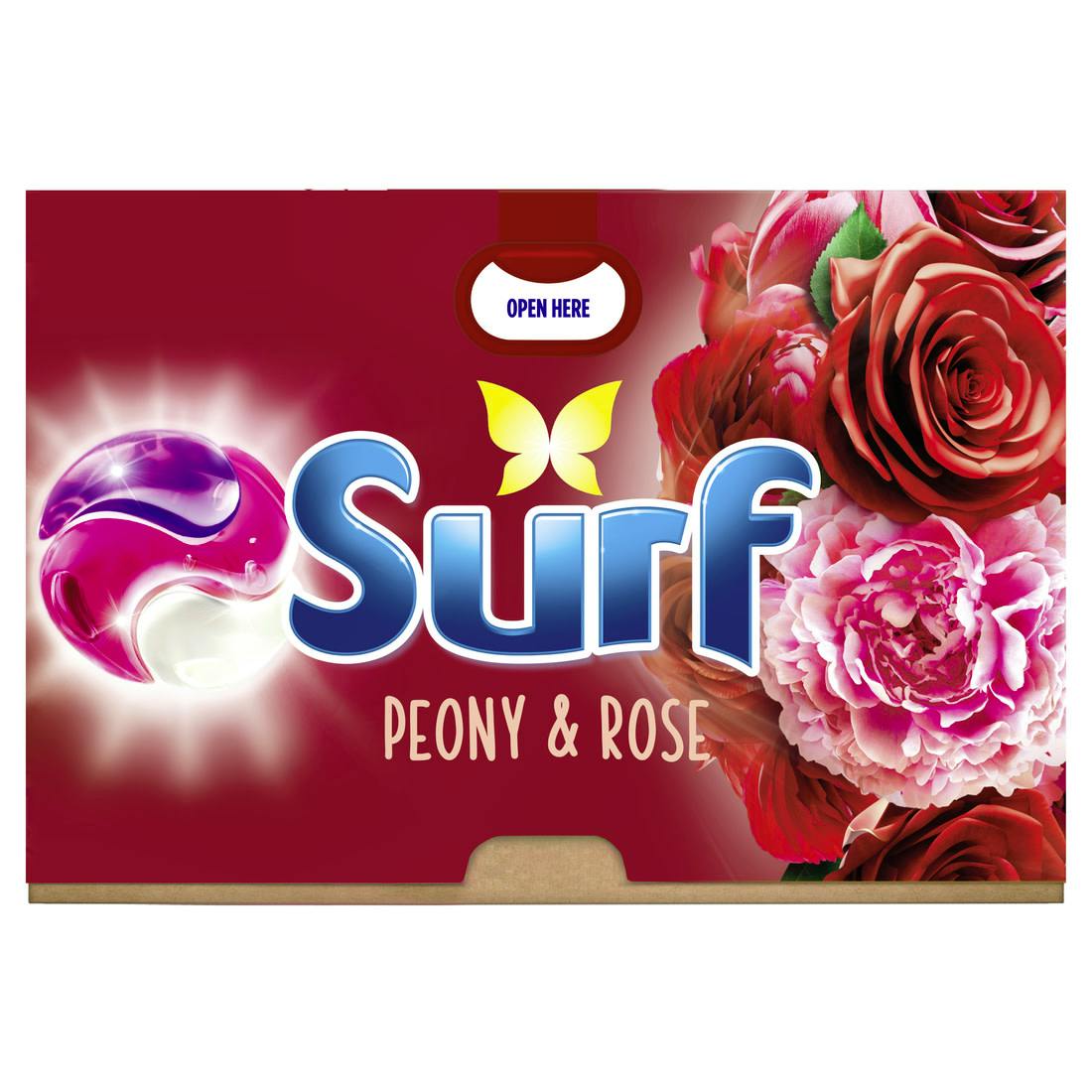 Surf Capsules Peony & Rose 15 stk