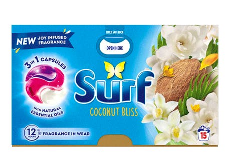 Surf Capsules Coconut Bliss 15 st