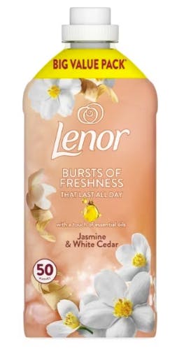 Lenor Fabric Conditioner 50 Wash Jasmine And White Cedar 1650 ml